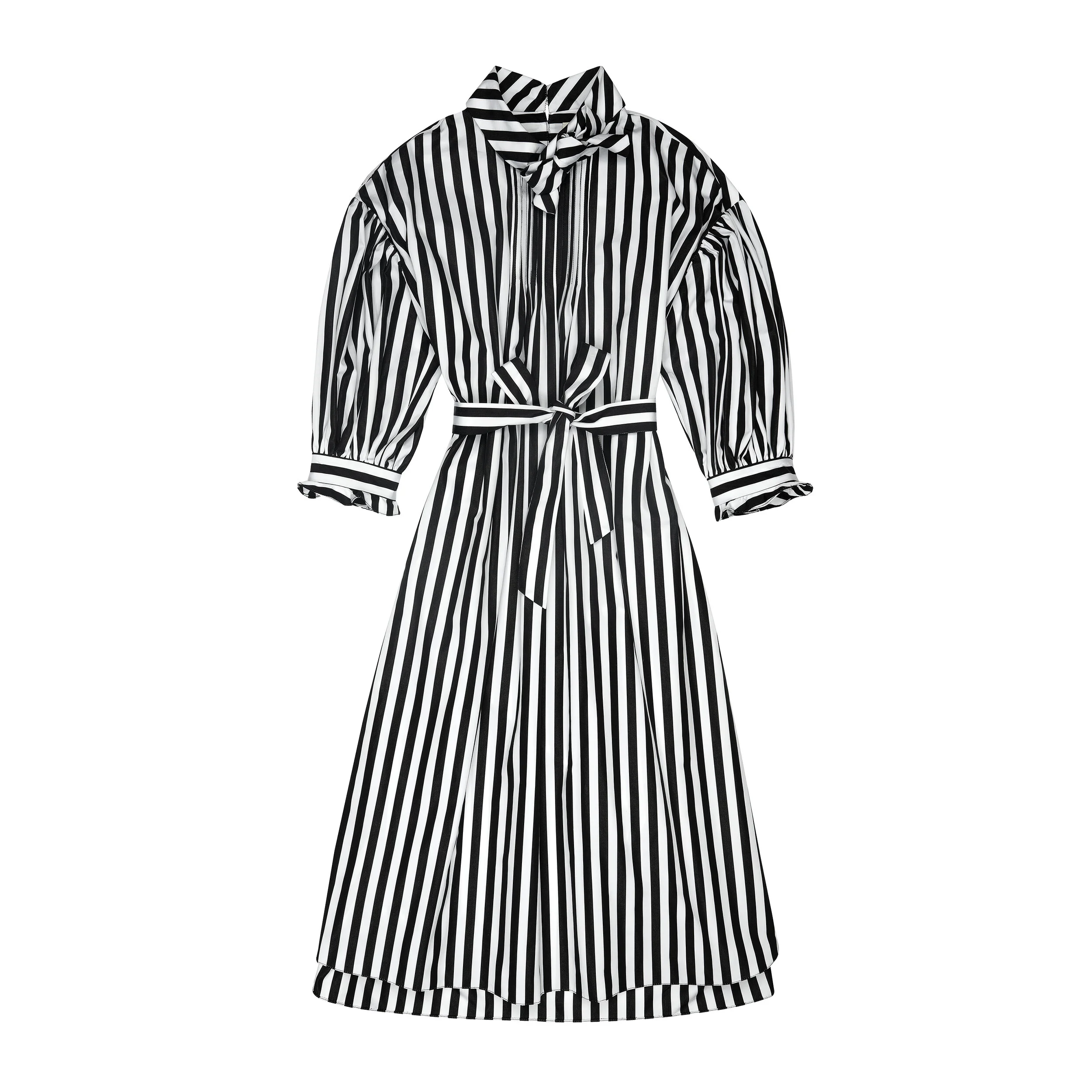 black and white bow dress