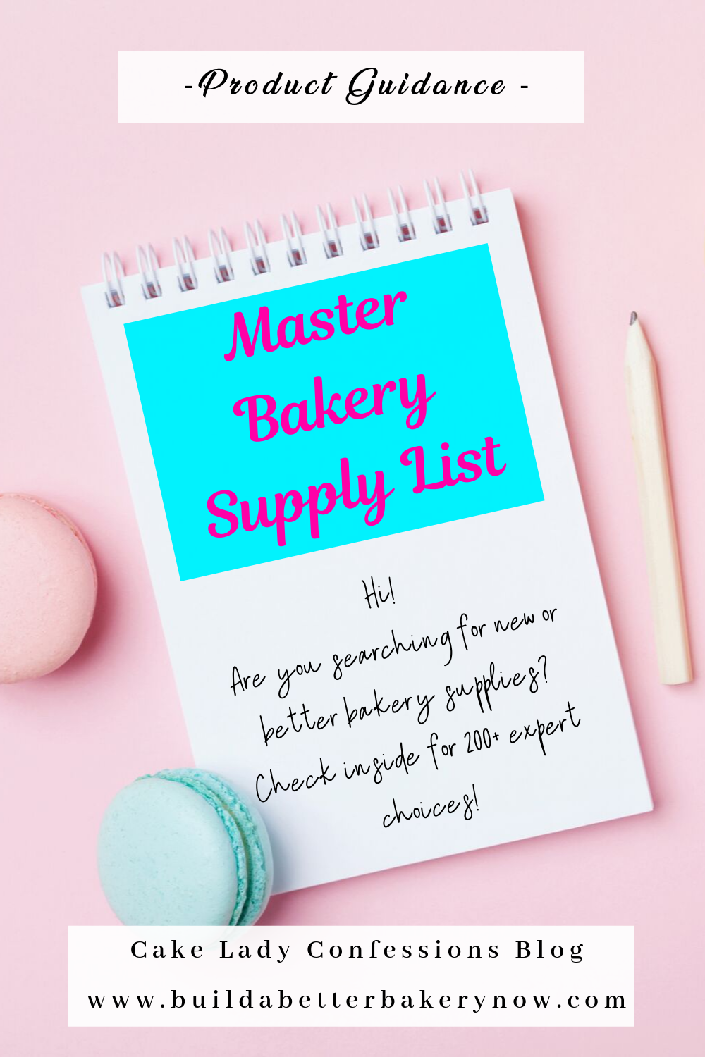 Supply List with Links — Build a Better Bakery