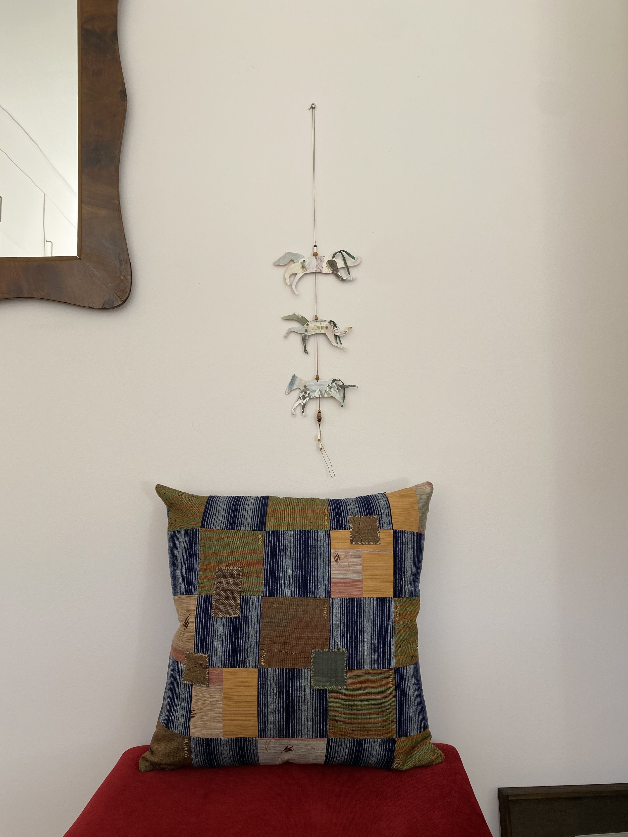 Bara One-of-a-kind Embroidered Pillow