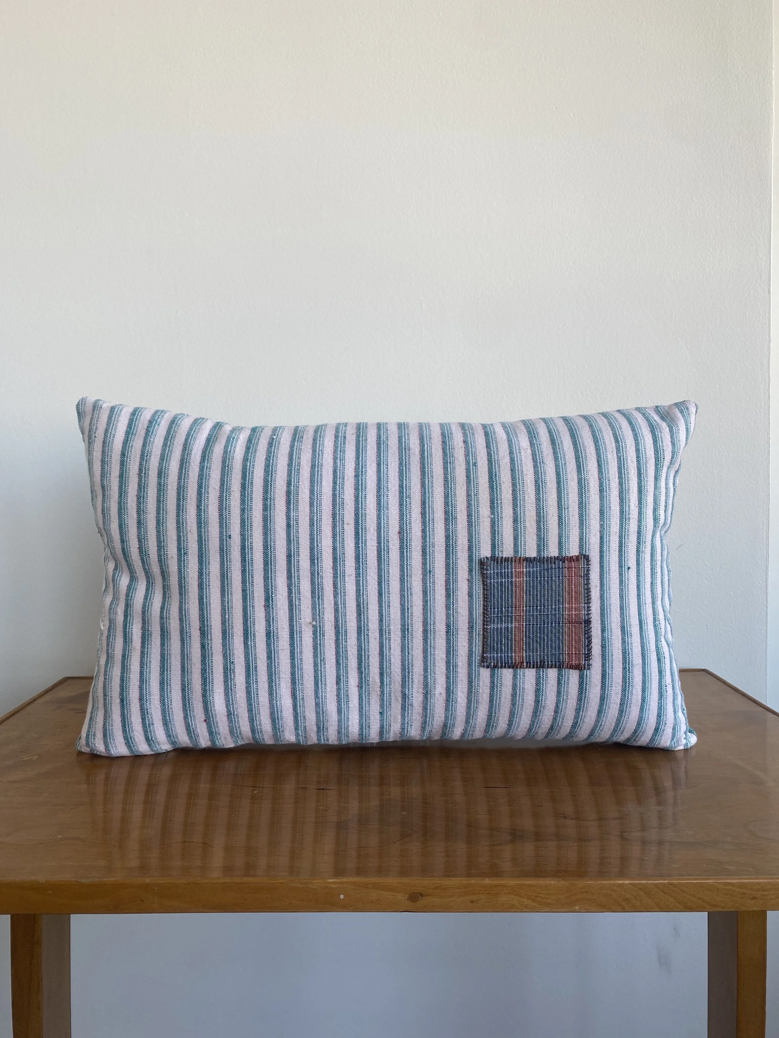 Pansy Embroidered Pillow