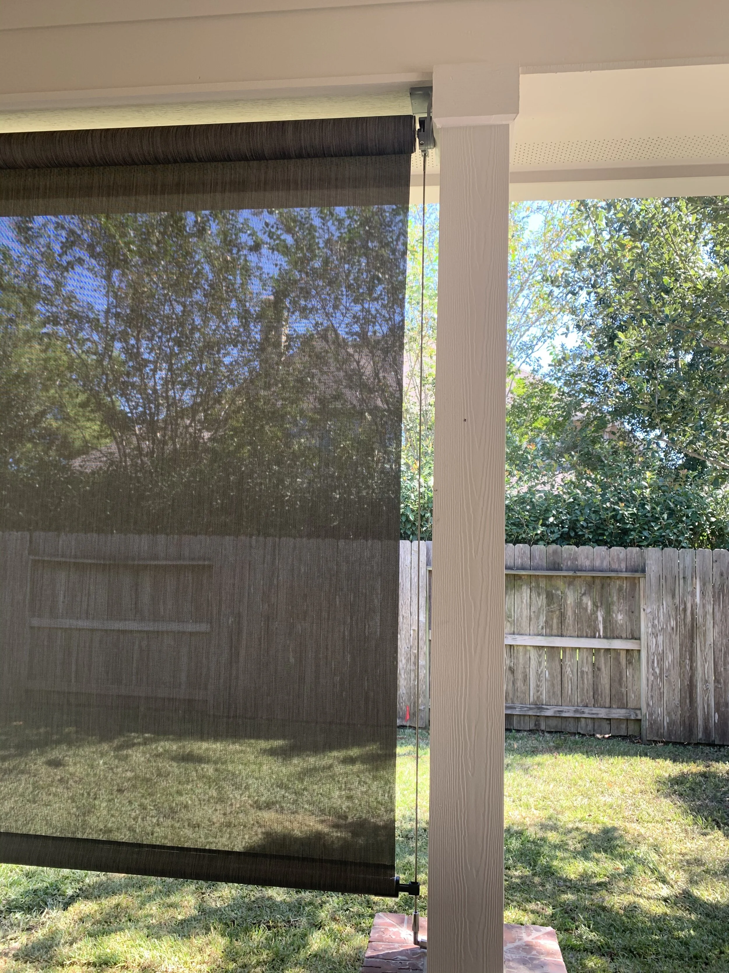 outdoor screens for patios on Texas Outdoor Shades