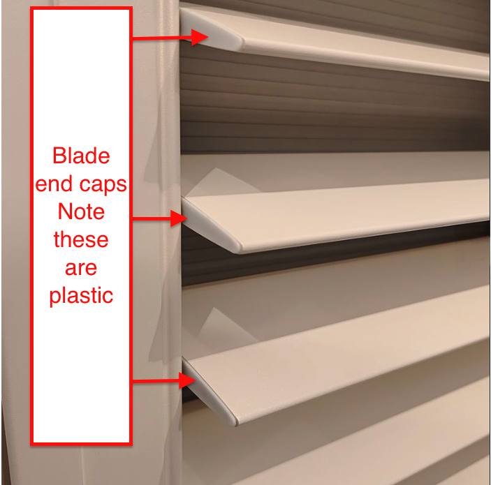 Plastic end caps