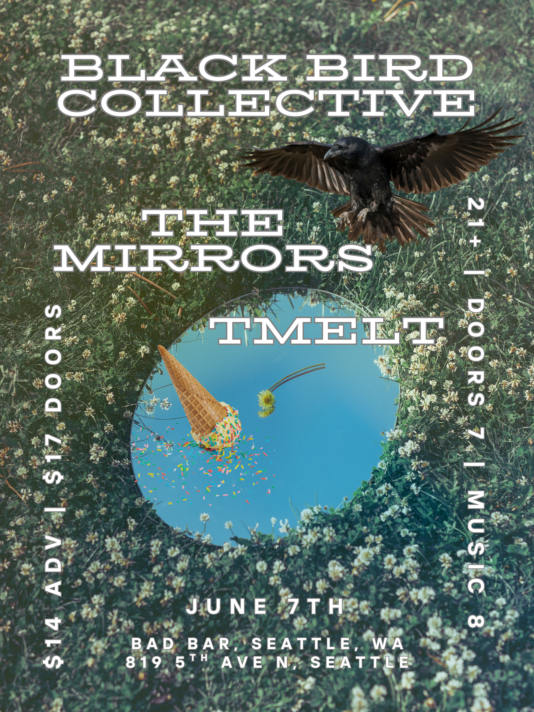 Black Bird Collective at Bad Bar with TMELT and The Mirrors