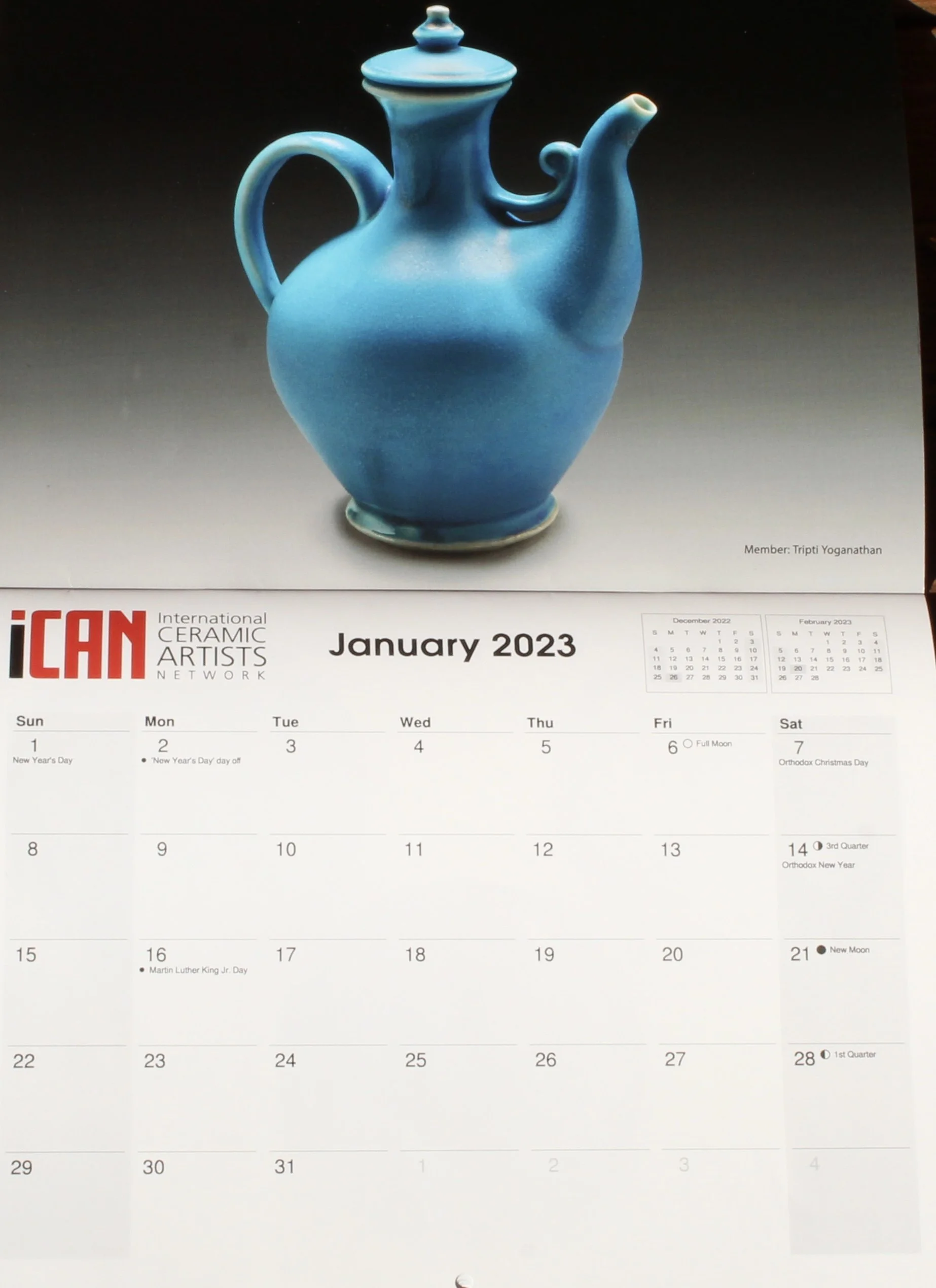 Tripti Yoganathan ICAN calendar collection winner 2023