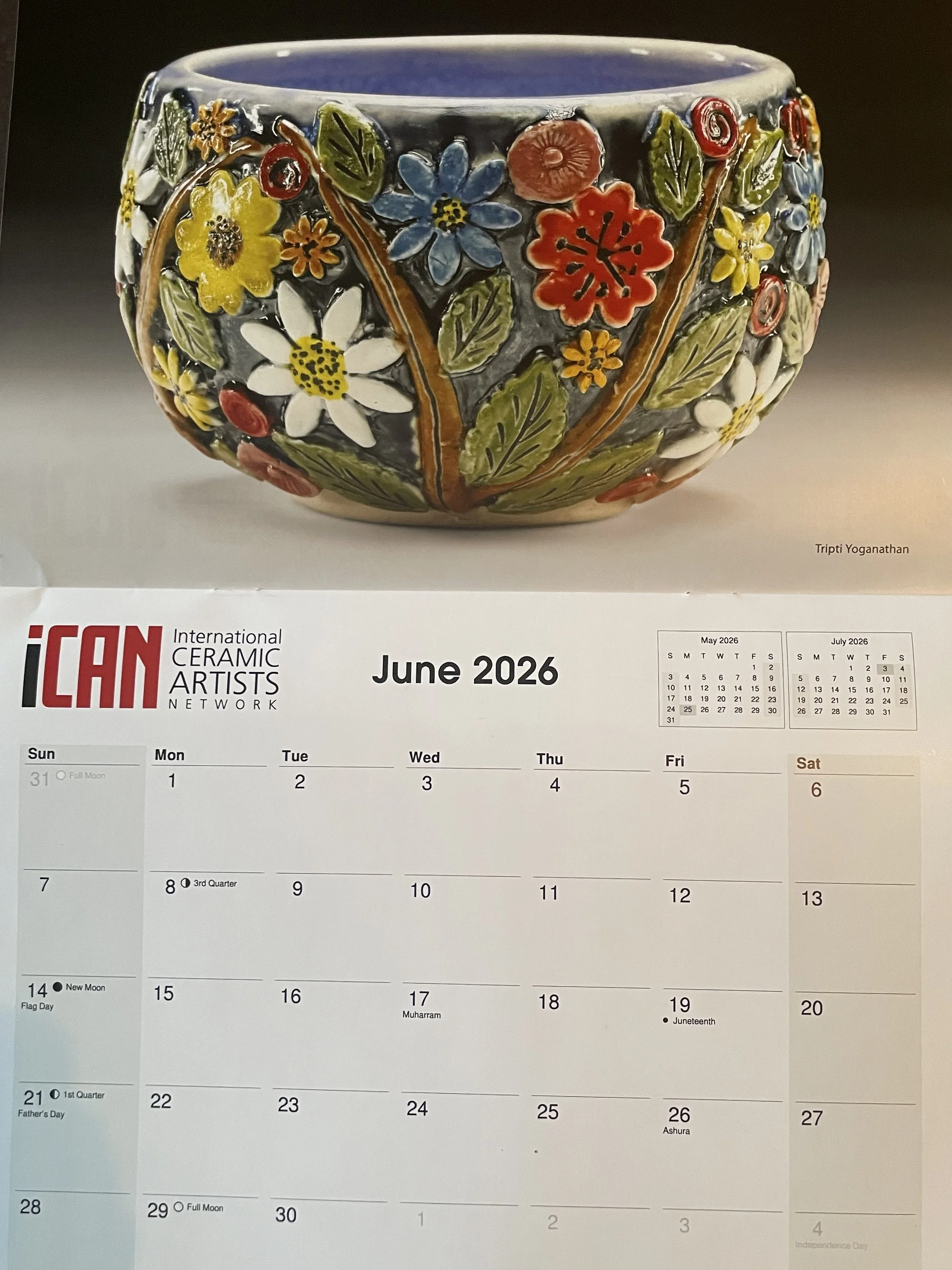 4th year Tripti Yoganathan featured in iCAN calendar collection