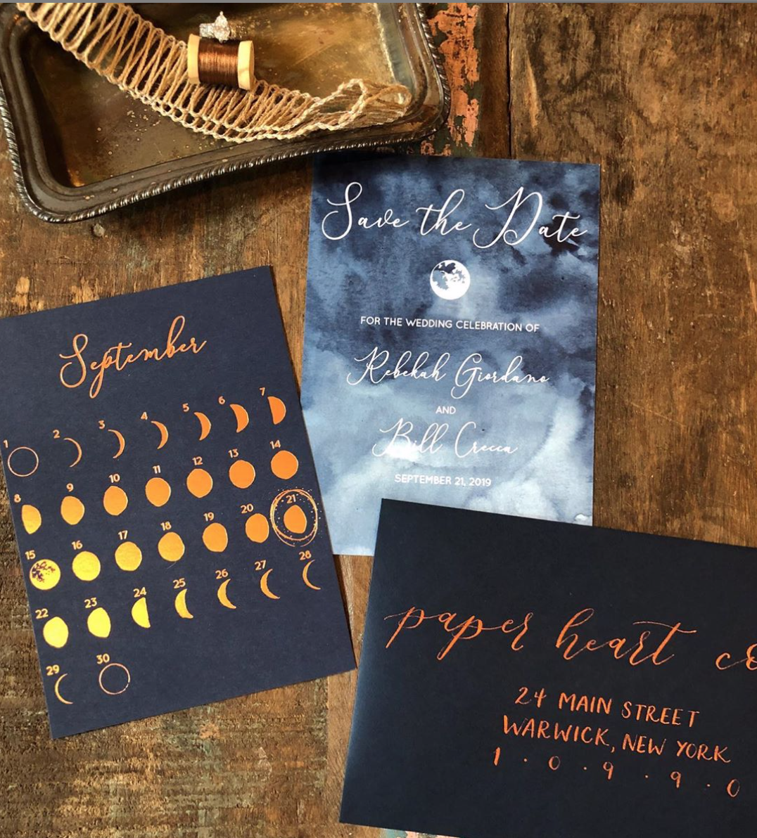 Copper Foil and Watercolor with Copper Calligraphy
