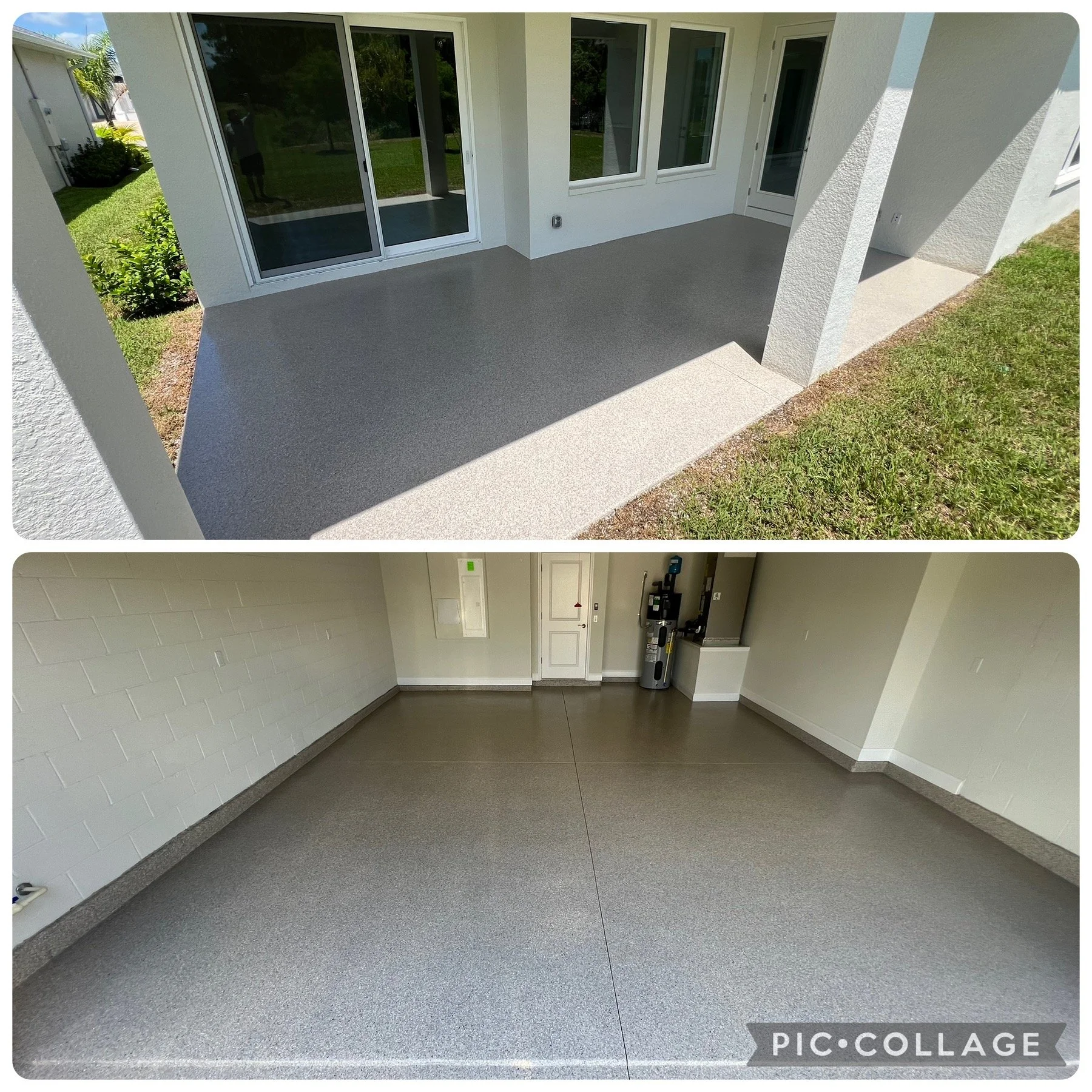 Matching Epoxy Coatings for Garage and Lanai