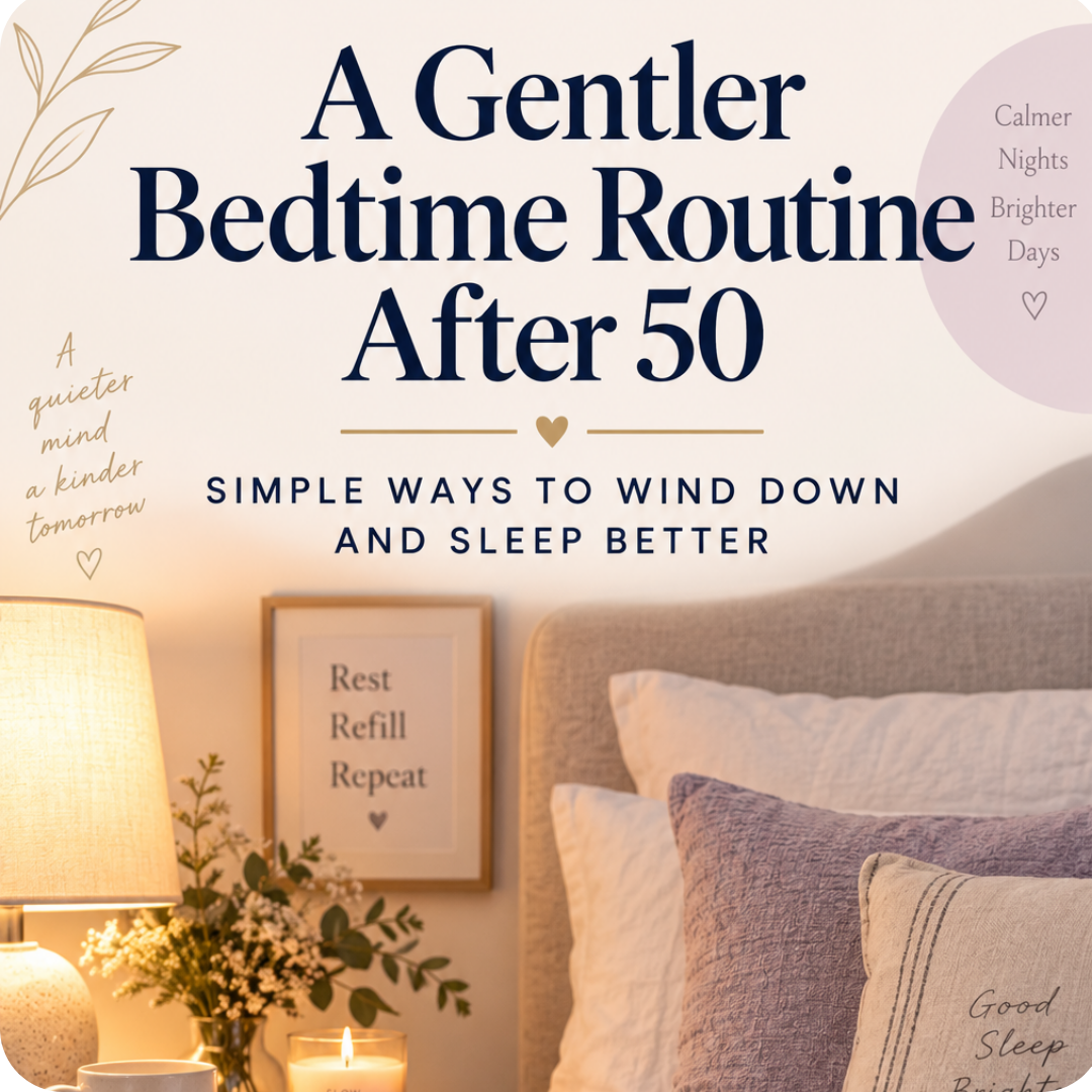A Gentler Bedtime Routine After 50: Simple Ways to Wind Down and Sleep Better