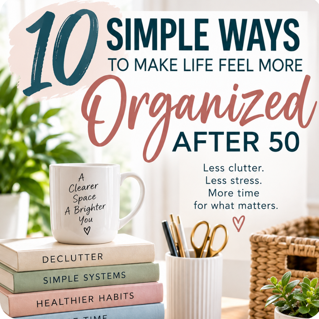 10 Simple Ways to Make Life Feel More Organized After 50