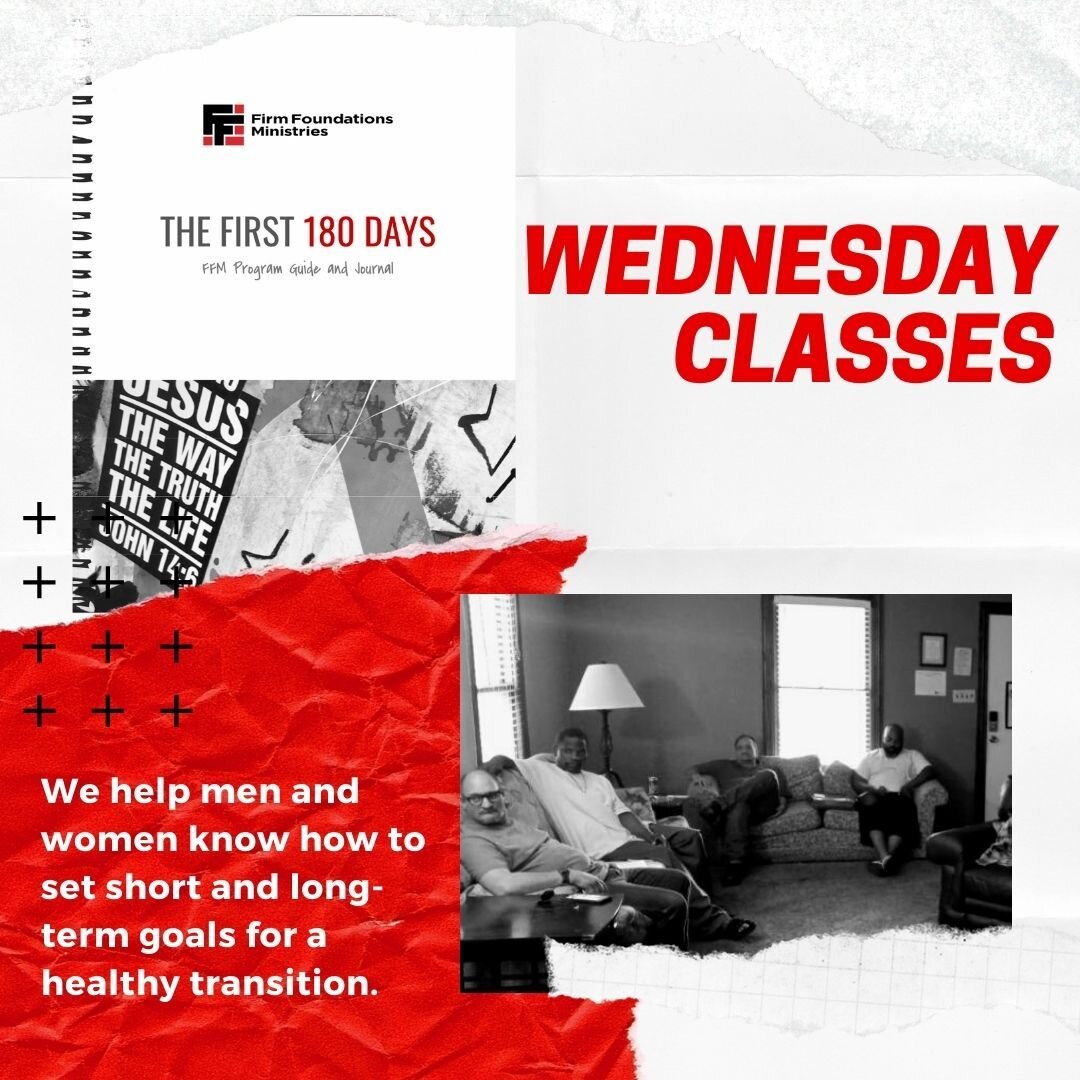 Wednesday is class day! Each program participant receives a FFM Program Guide and Journal. Individually they can work on setting up healthy rhythms and together they can encourage one another toward success.