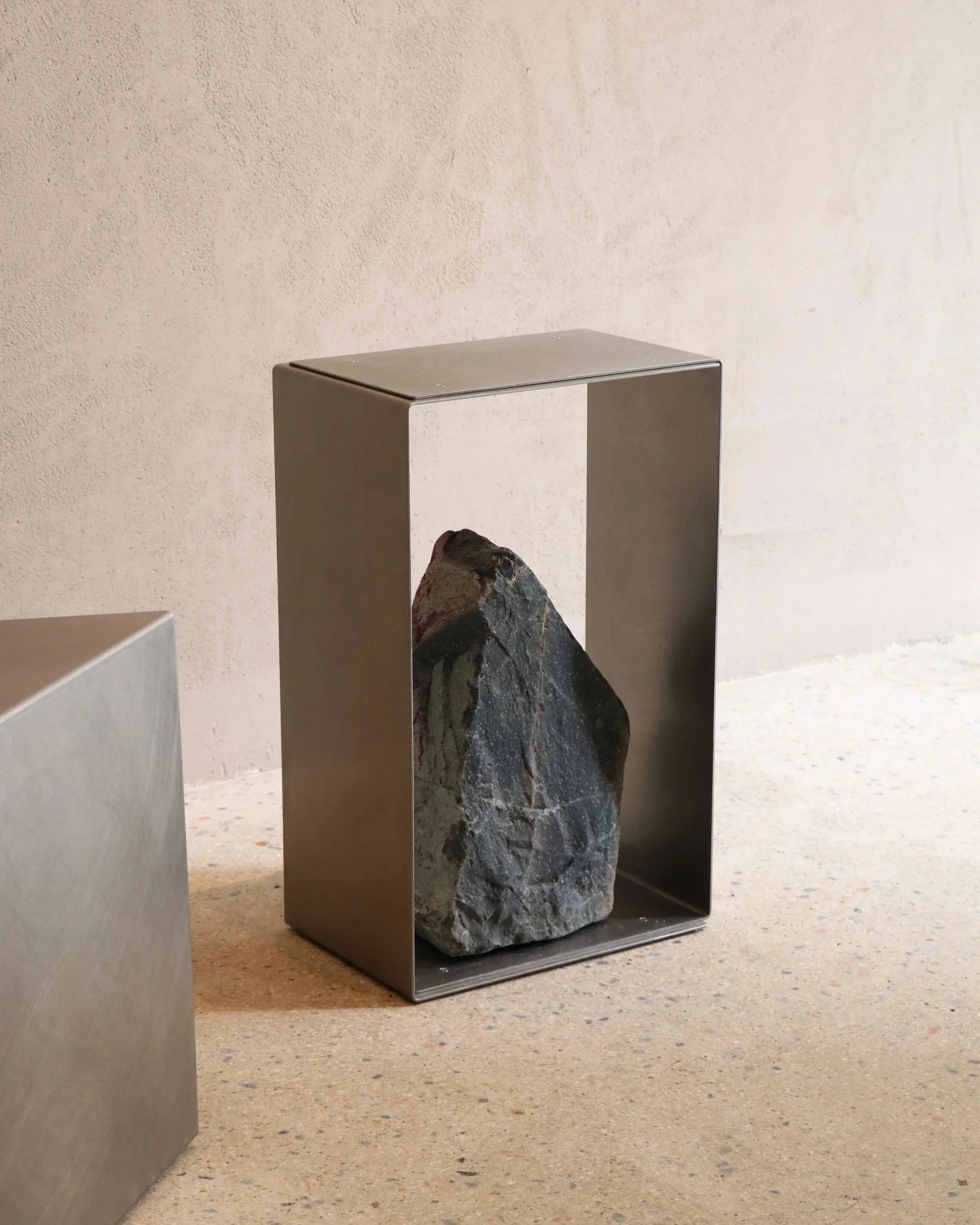 Steel and Stone Side Table - 2020 