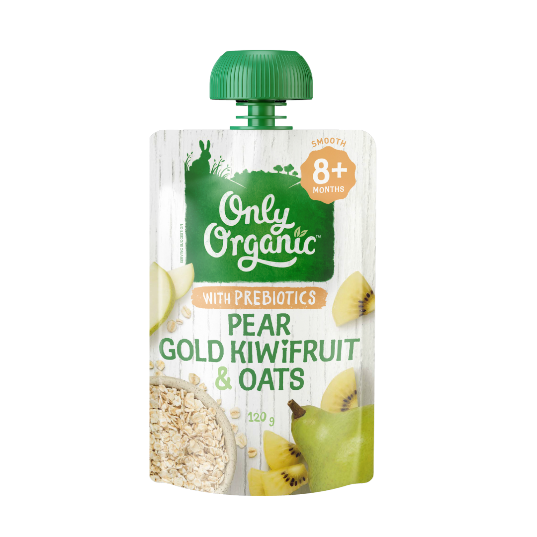 Pear Gold Kiwifruit & Oats 120g — Only Organic