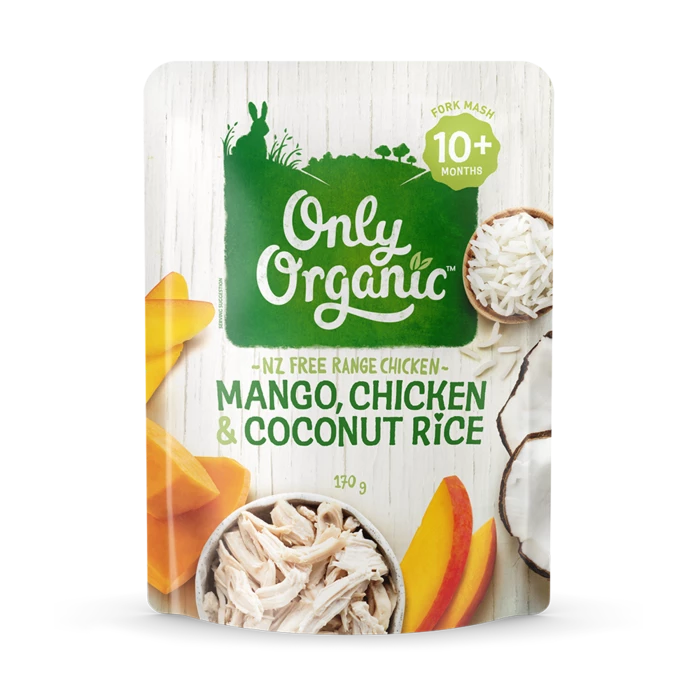Mango Chicken Coconut Rice 170g Only Organic