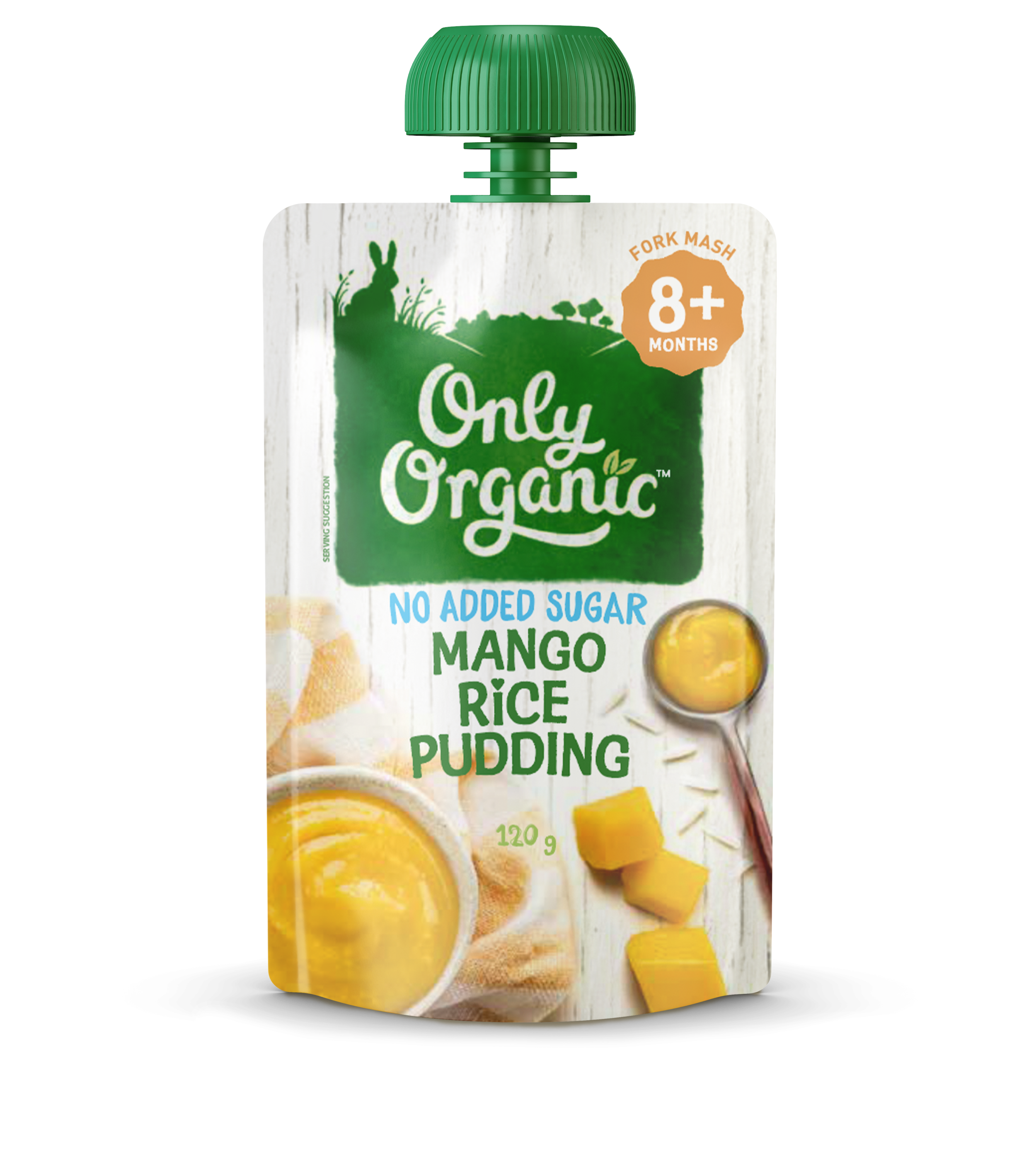 Only Organic mango rice pudding 120g