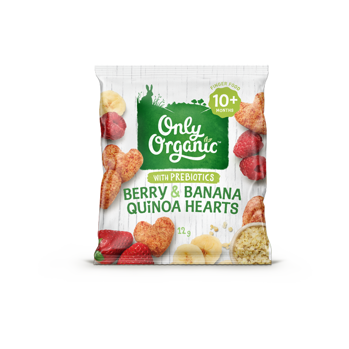 Berry &amp; Banana Quinoa Hearts