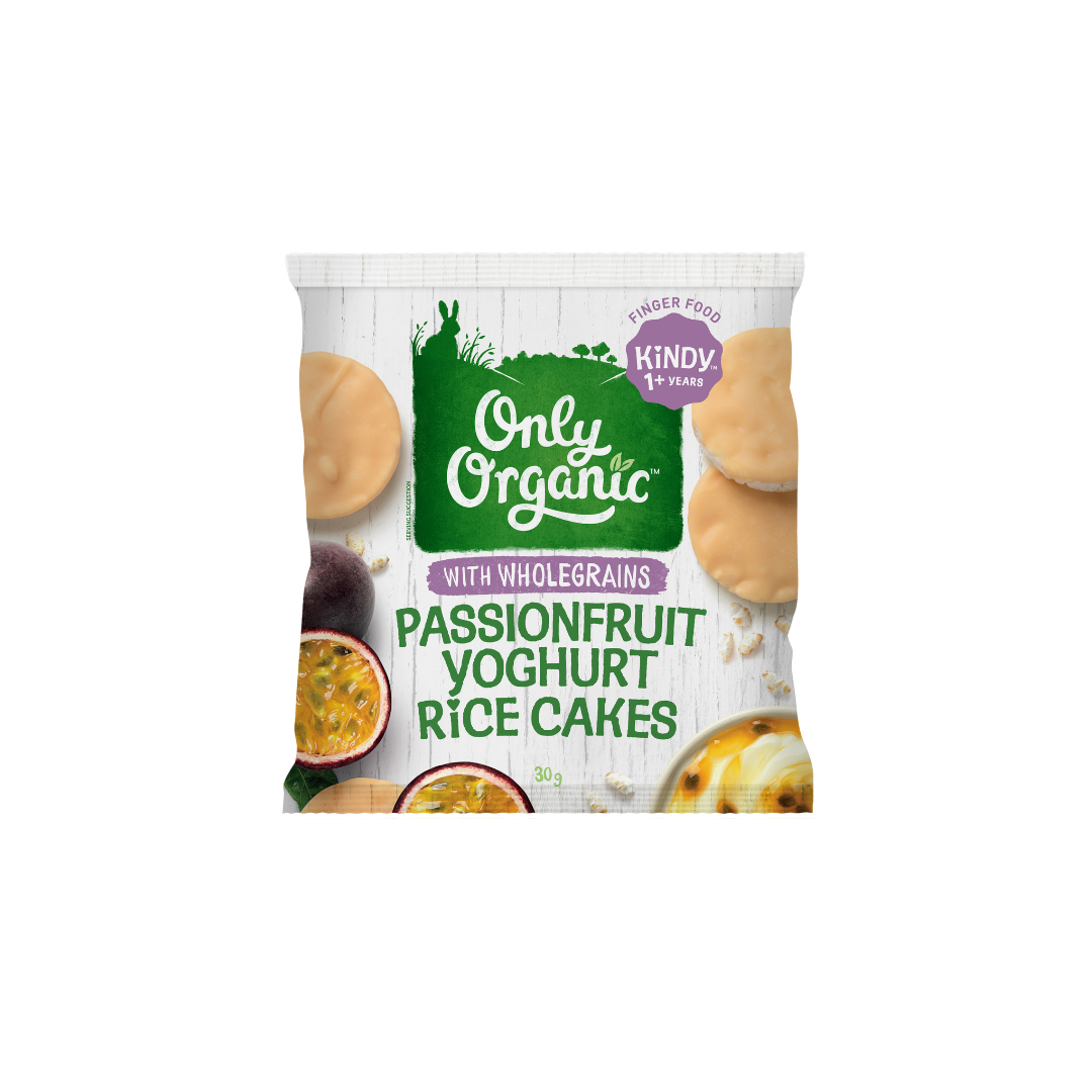 Passionfruit Yoghurt Rice Cakes — Only Organic