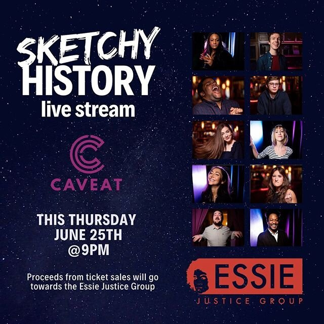 🚨ATTENTION HISTORY HEADS🚨What unsettled times we continuously find ourselves in. Due to COVID-19 and city-wide shutdowns @caveatnyc is ending live streams BUT not before we raise some funds for the @essie4justice (swipe to learn more) with ONE LAST