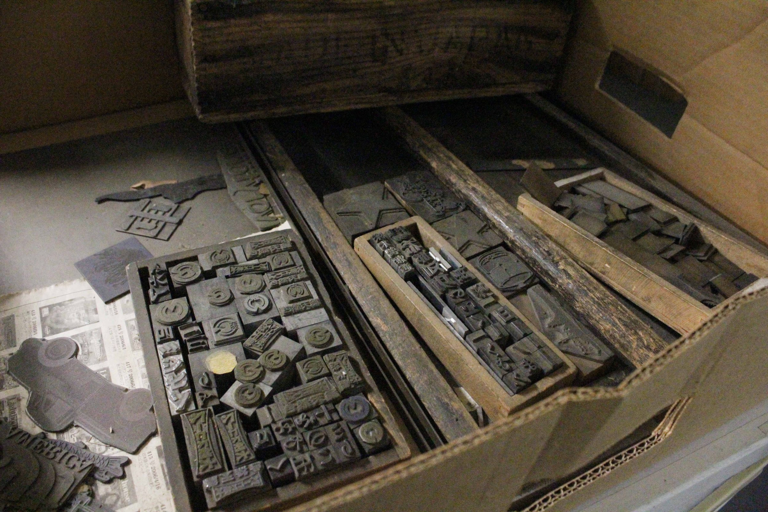 Japanese-language letterpress print types