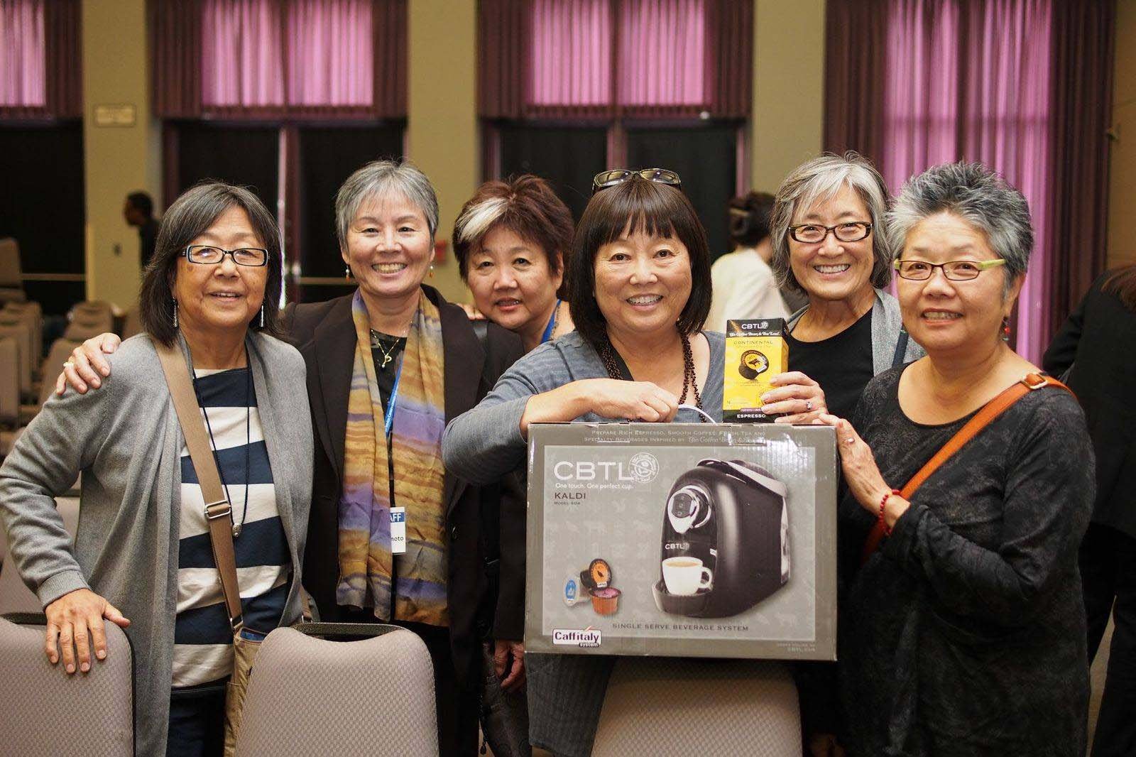 Kathy Masaoka and Yasuko Sakamoto with a co-founder Evelyn Yoshimura and others