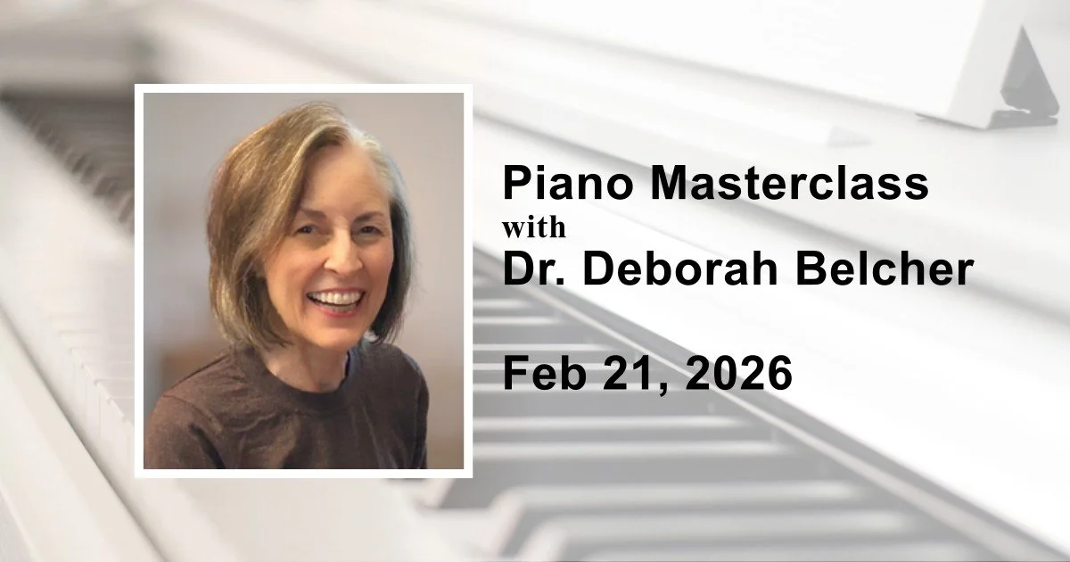 Piano Masterclass with Deborah Belcher, clinician