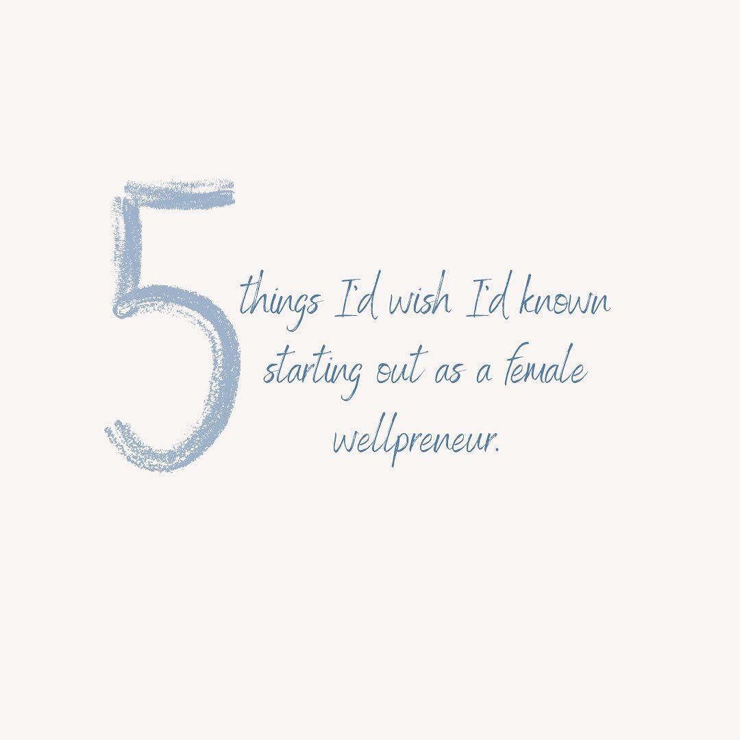 💙Wellpereneurs AKA holistic healers in various fields who are running your own show&hellip; here are 5 things I wish I&rsquo;d known 5 years ago! 

1. There are no short cuts. If you want to grow a client base, a solid program, heck even if it&rsquo