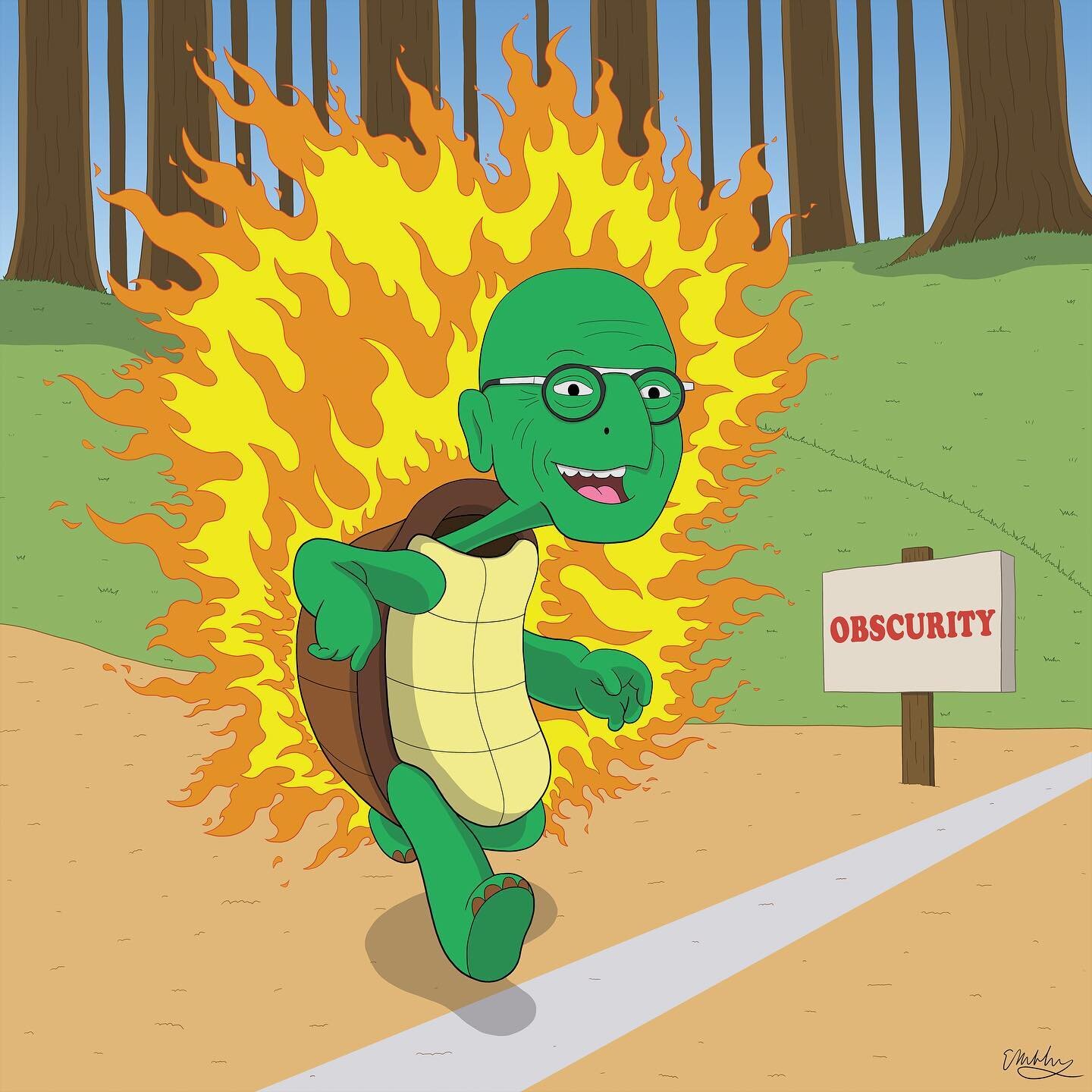 AS THE WORLD BURNS&mdash; Howie Mandel

Art by @eddiemauldin 

The first time I was here you thought I was mean. Really I was just honored to meet Mr. Clean.

Howie hates germs, they cause him much strife. He wrote a book called &ldquo;Don&rsquo;t To