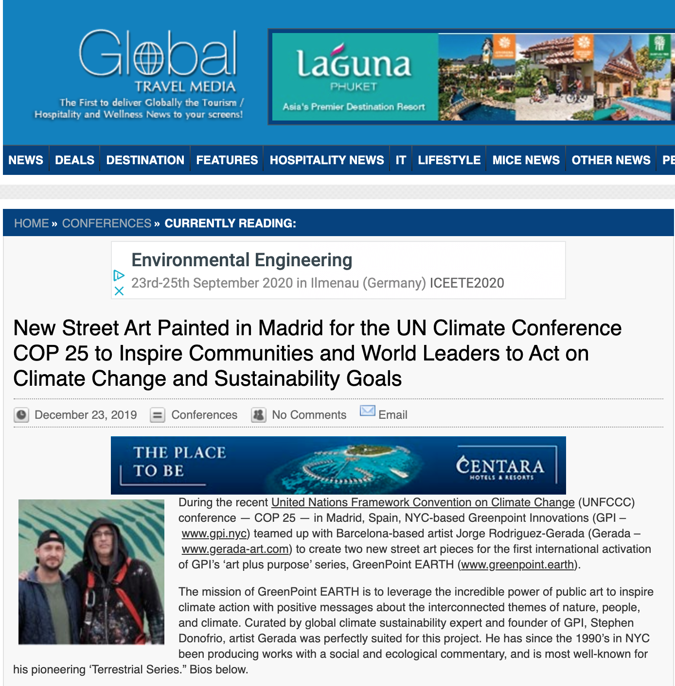 Global Travel Media - GreenPoint EARTH Madrid x Gerada Art