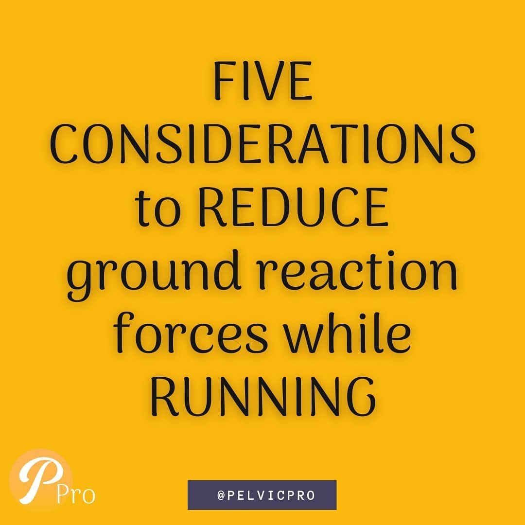 Hope you're catching some beautiful rays today pelvic pros!!!
.
.
.
Let's talk abt how to lessen the ground reaction force to our joints...

BUT WAIT... not all load to our joints is bad... In fact, it's necessary for joint &amp; bone health... Howev