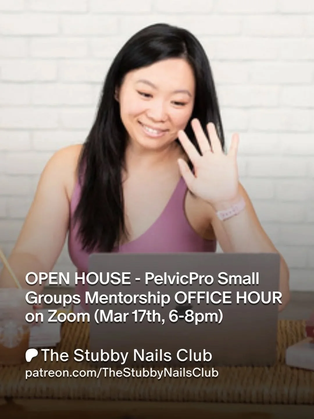 Hi PelvicPros &amp; Stubby Nails Club Members!

This Month I'm opening up ACCESS to the small group mentorship OFFICE HOURS sesh happening THIS Tuesday, March 17th, 6-8pm! Pull up a chair, bring a cozy beverage, have your babies and kiddos running ar