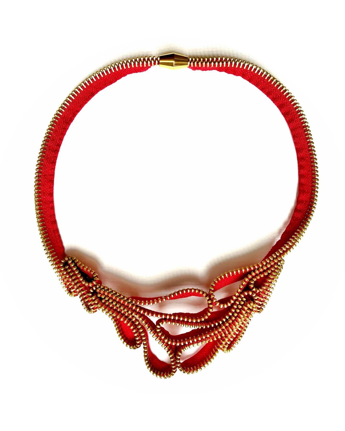 SATURN ZIPPER NECKLACE (SHORT) — Kate Cusack