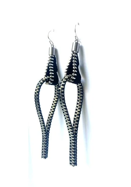 Flipside Zipper Earrings