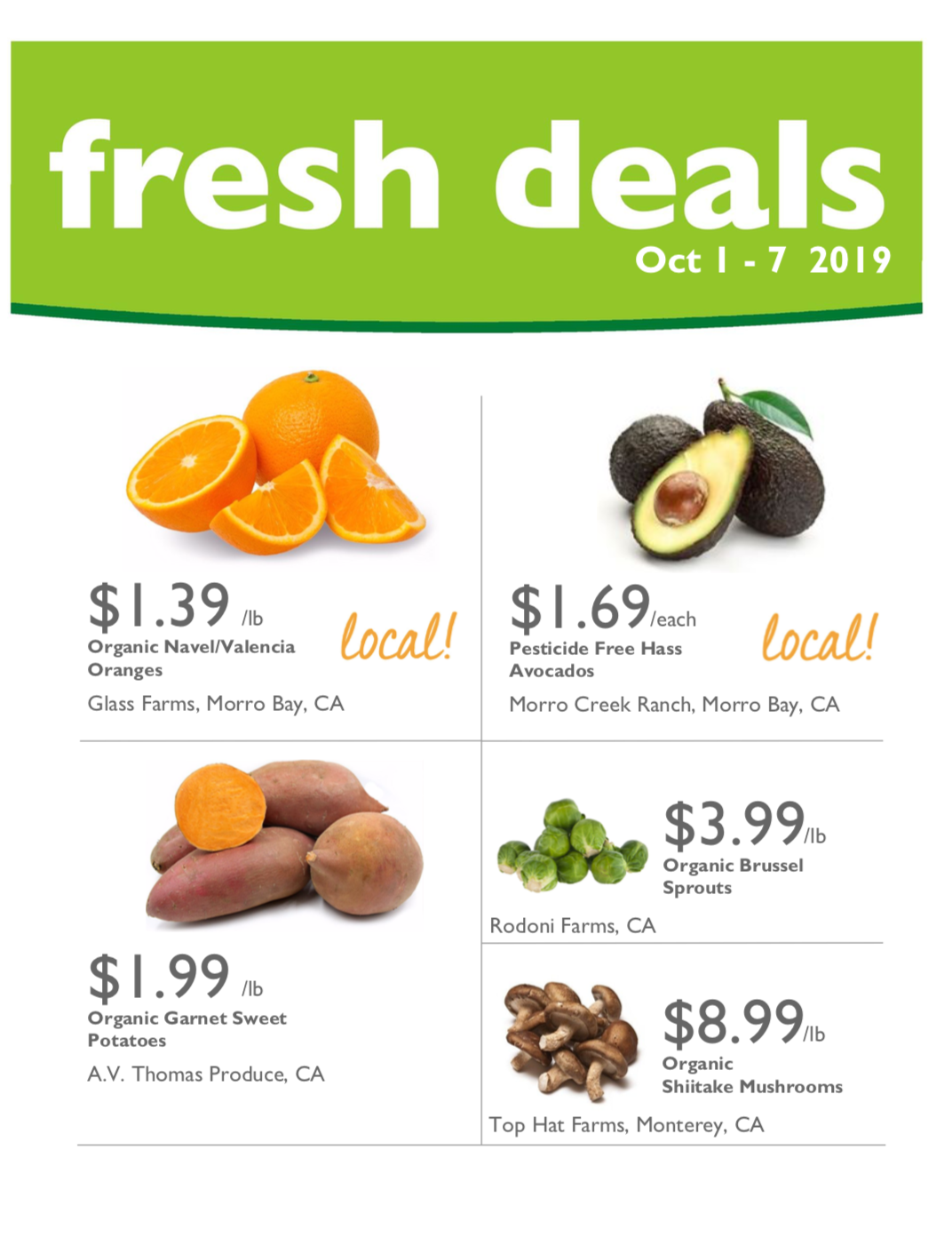 Fresh Deals Oct 1-7