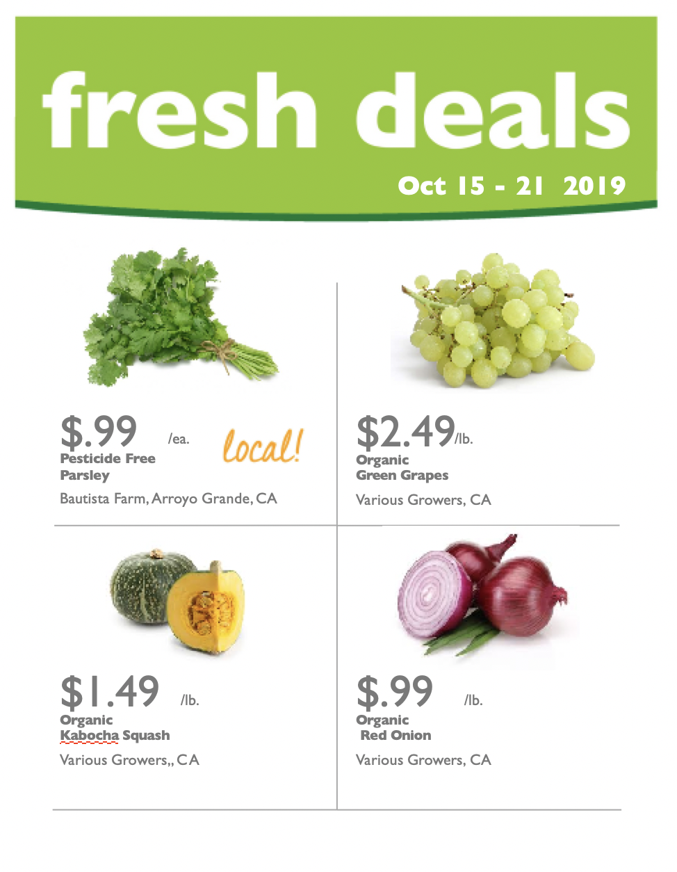 Fresh Deals Oct. 15-21