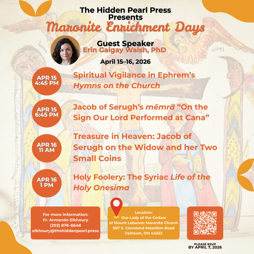 Cir 26-29 Maronite Enrichment Days 2026