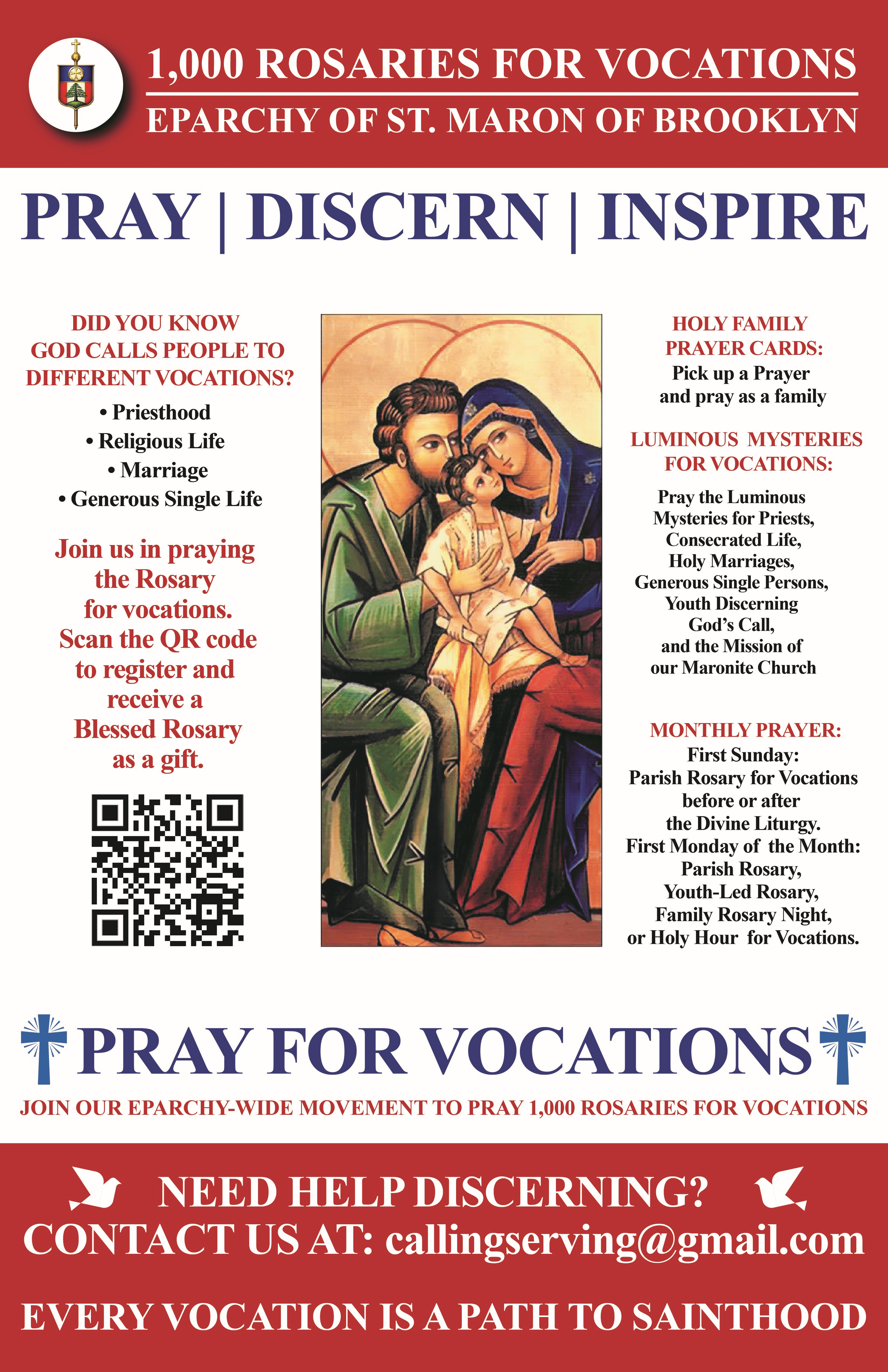 Cir 26-35 1,000 Rosaries for Vocations