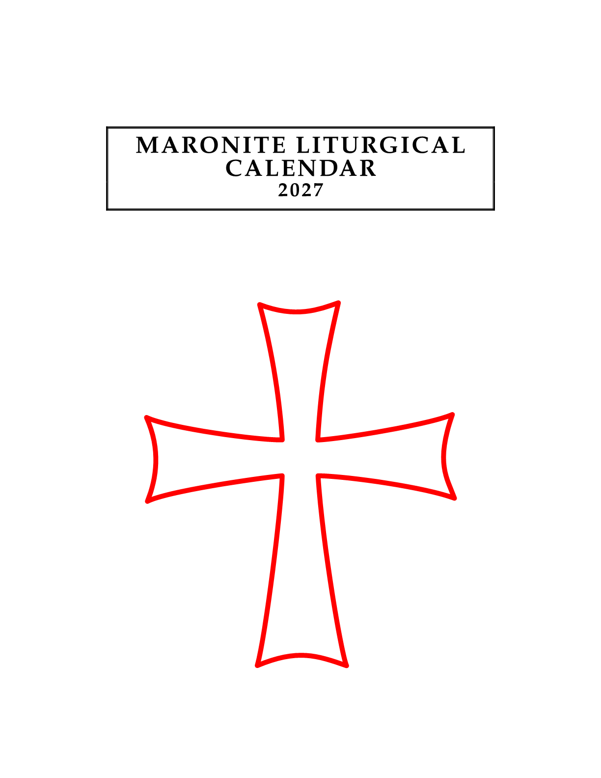 Cir 26-68 2027 Eparchial Desk Calendar