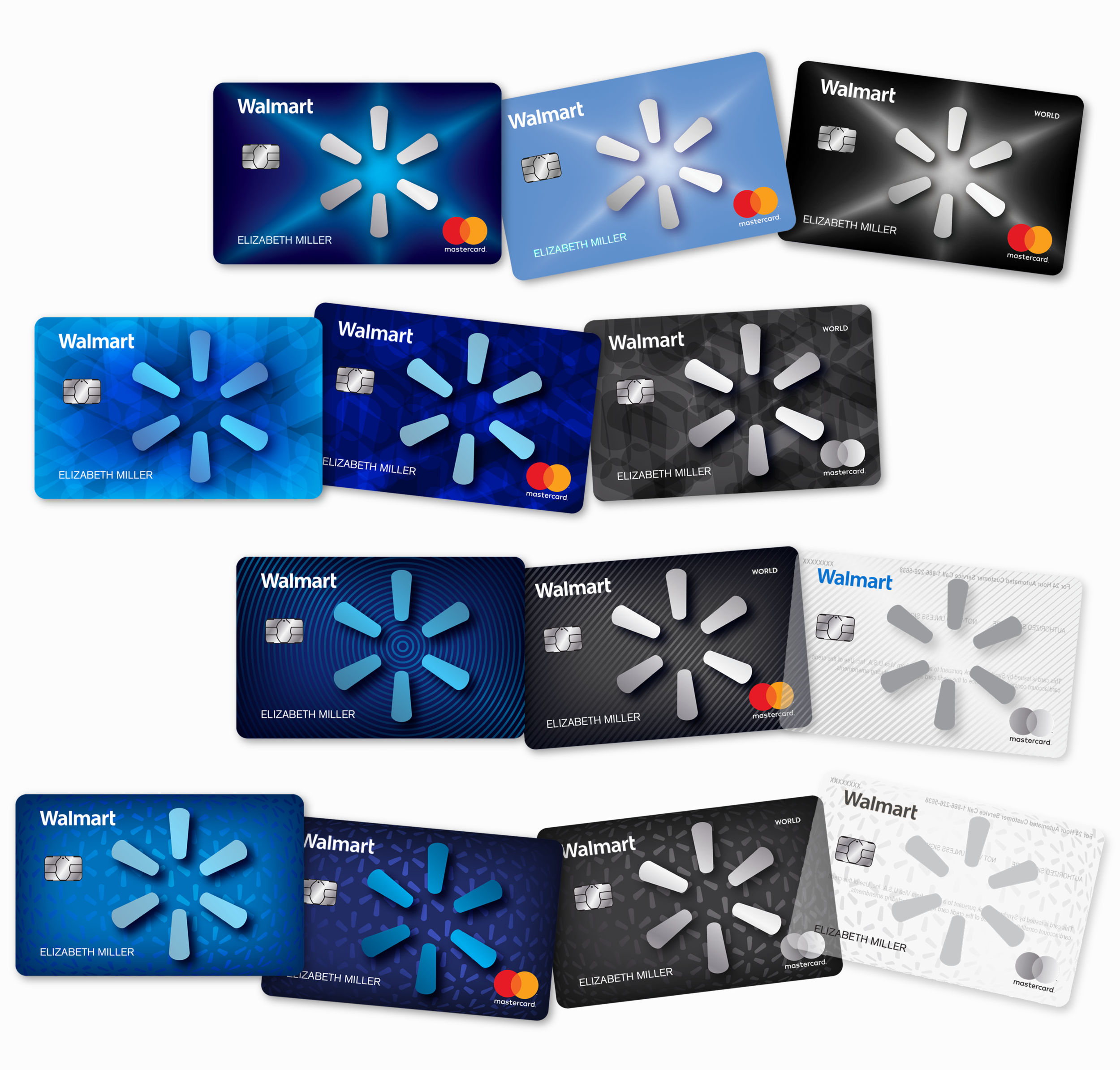 Multi-Level Credit Card Designs – Synchrony Financial for Walmart