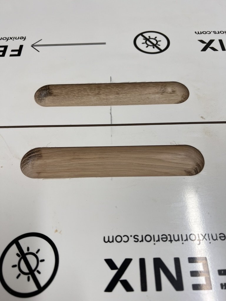Walnut handle