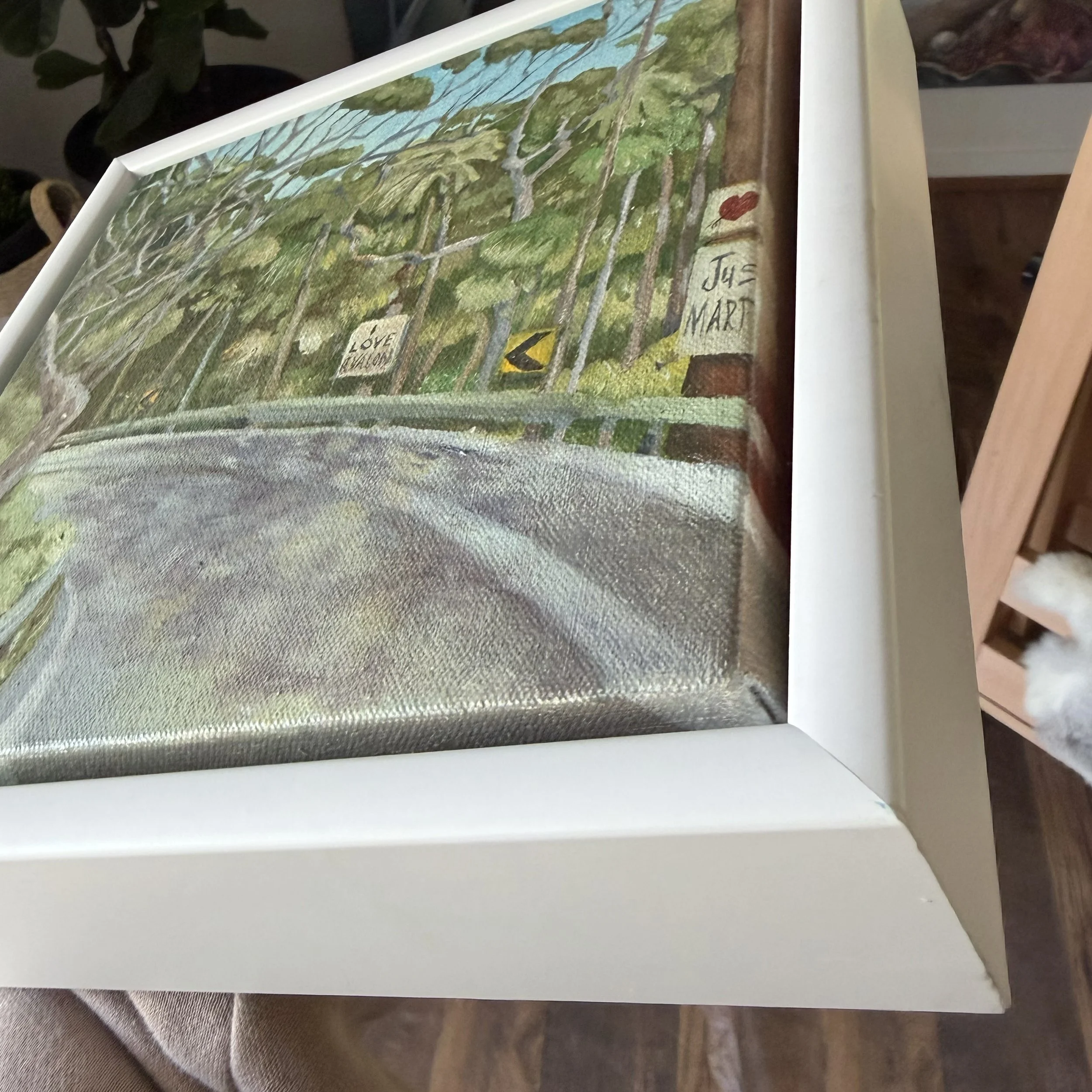 Round the Bends-Original-Oil on Canvas Painting-Nikki Quarry-white frame.jpg