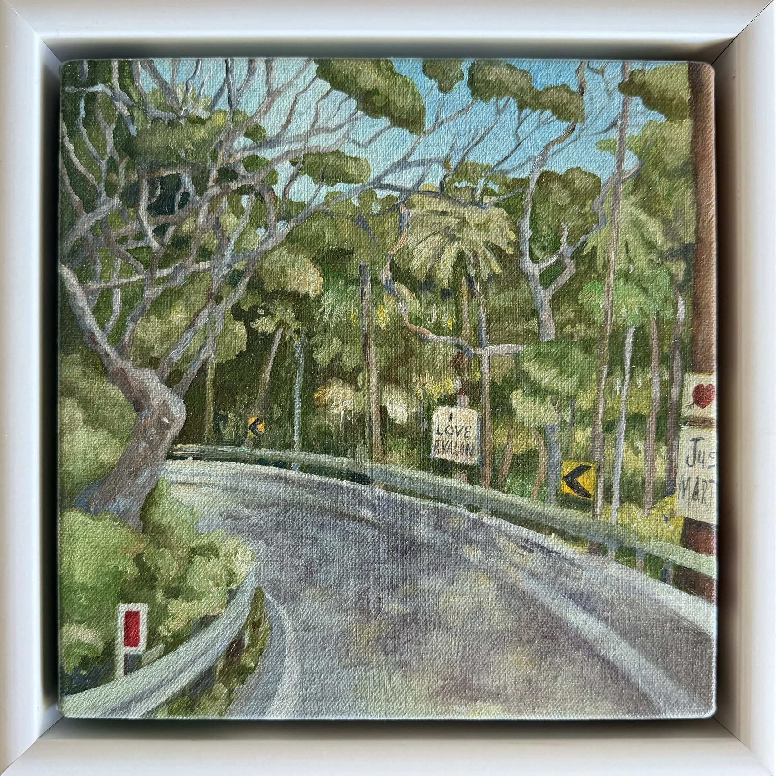 Round the Bends-Oil on Canvas-Original-Nikki Quarry-White Frame-lrge.jpg