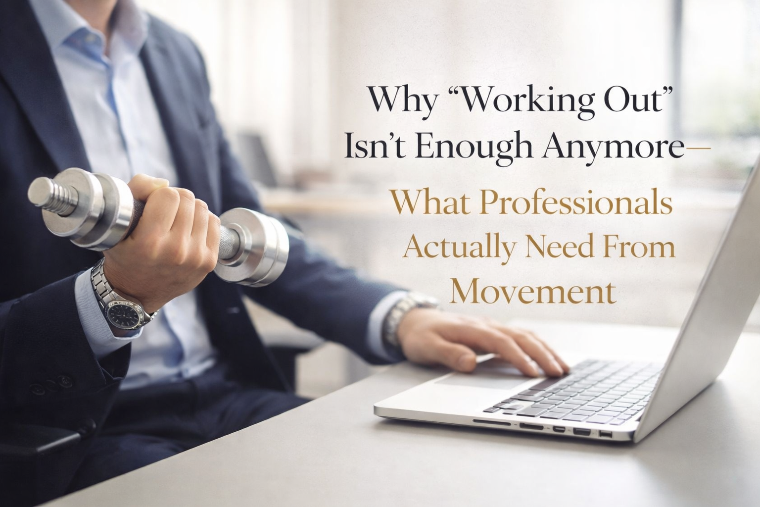 Why “Working Out” Isn’t Enough Anymore — and What Professionals Actually Need From Movement