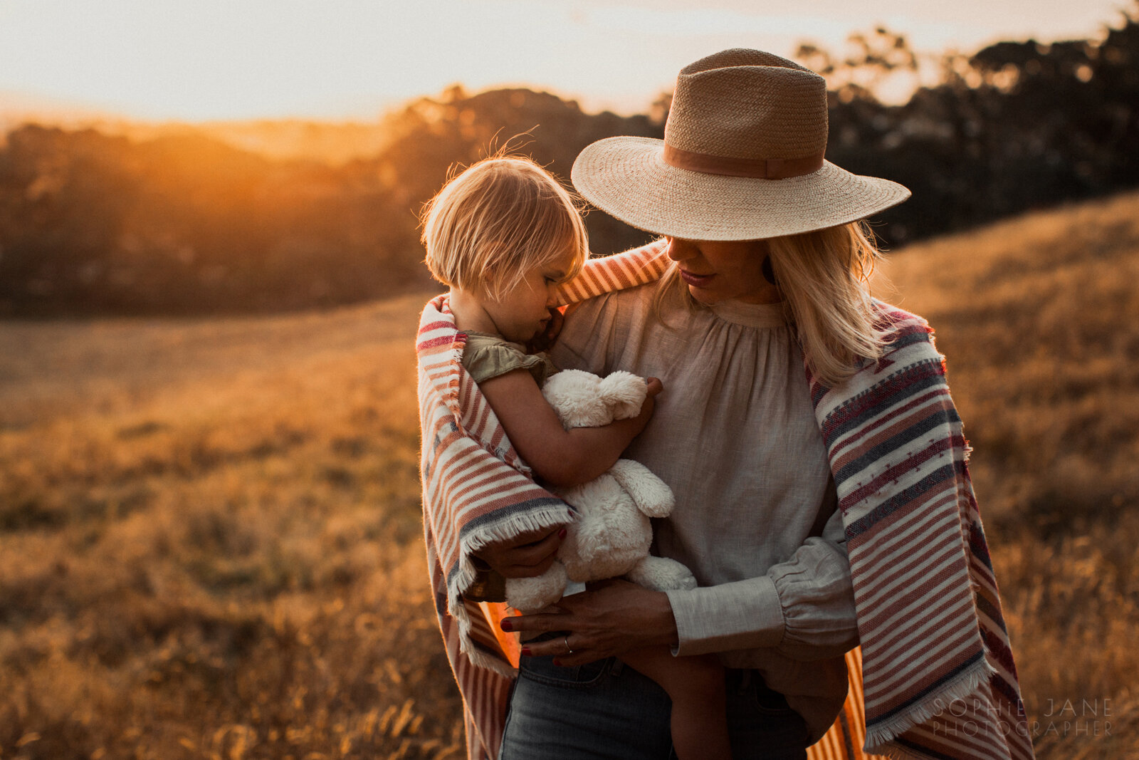 Golden hour family photography session