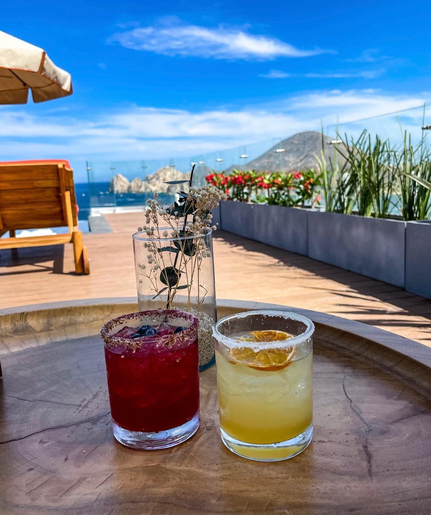 Going up... on a Tuesday.

🆆🅷🅰🆃 Hop on the elevator and head to the rooftop for cocktails with the most scenic view of beautiful San Lucas. Delicious hibiscus and l&iacute;mon mezcalitas are the perfect afternoon refresher.

🆆🅷🅴🆁🅴 @theroofto