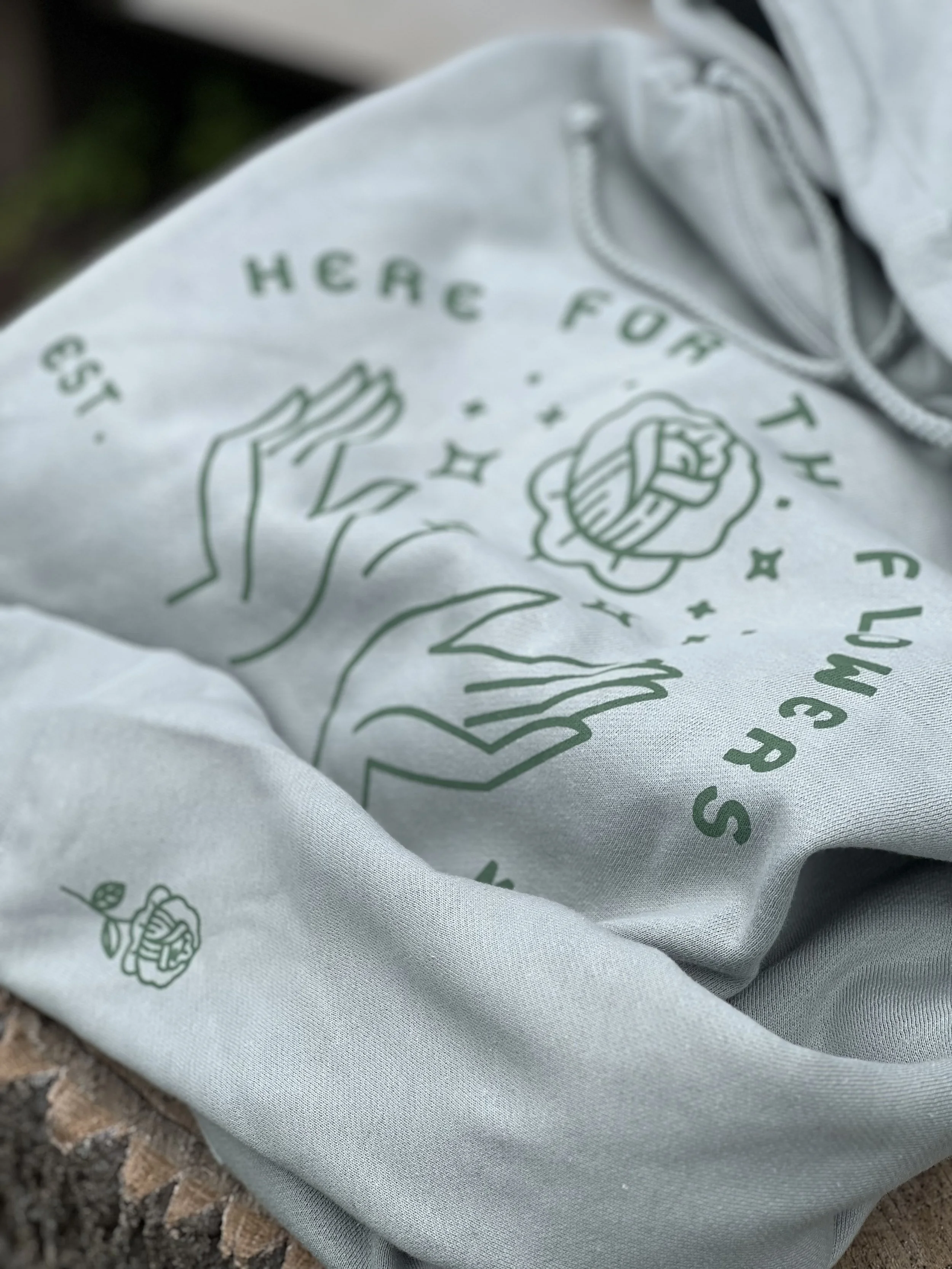 Here For The Flowers - Sage