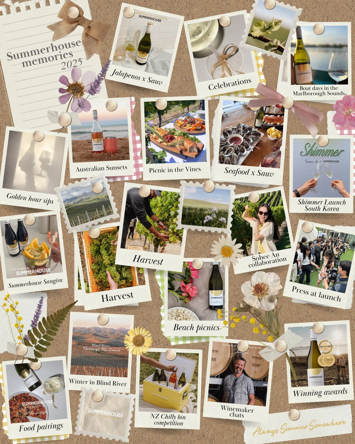 Cheers to the memories made, laughter shared and the joys of sipping wine under the sun! As we raise our glass to a brand-new year, we're taking a moment to reflect on those relaxing afternoons at the beach to the lively evenings with friends, Summer