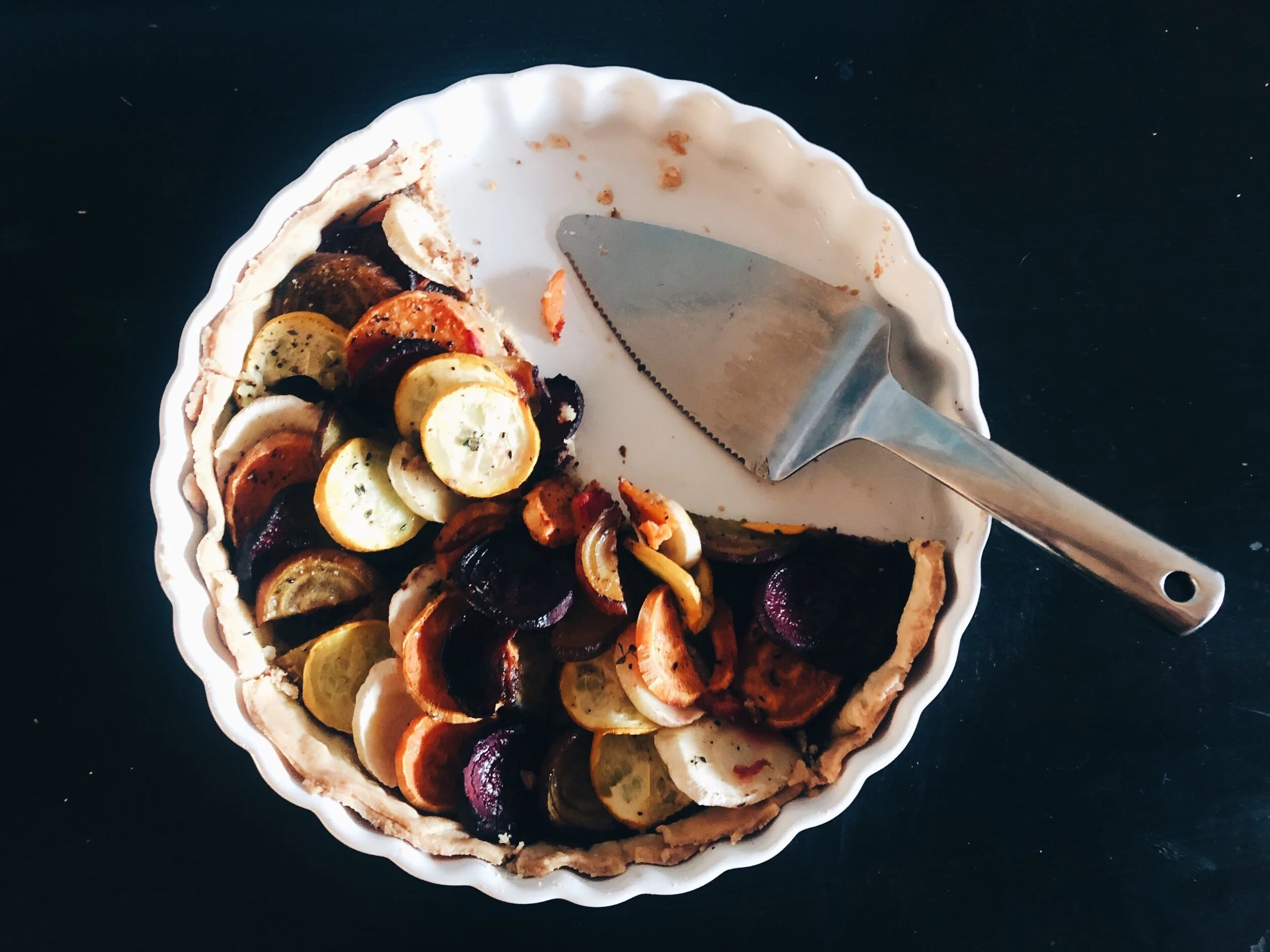 autumn harvest vegetable tart
