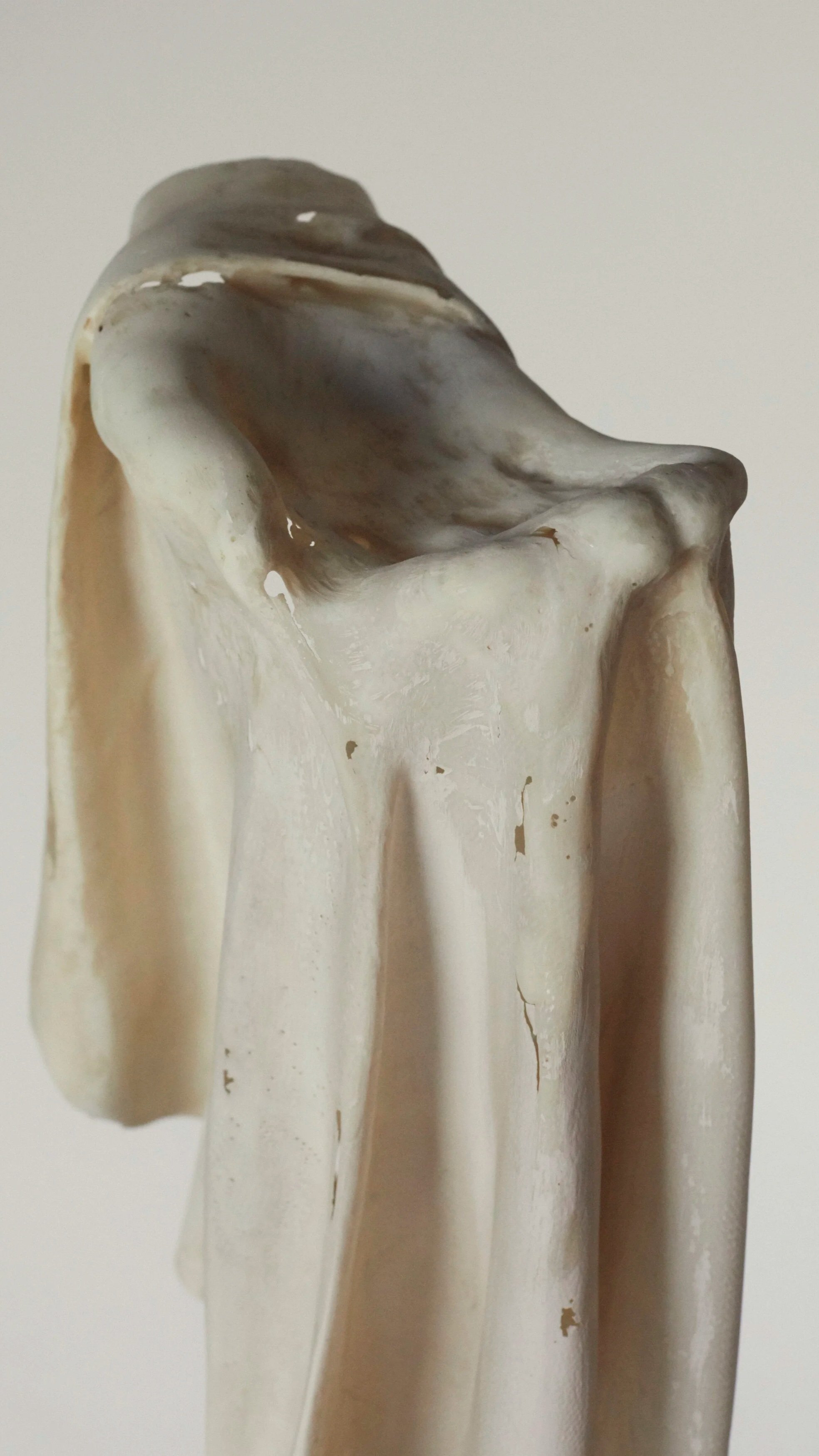 Draped hand sculpture in fiberglass