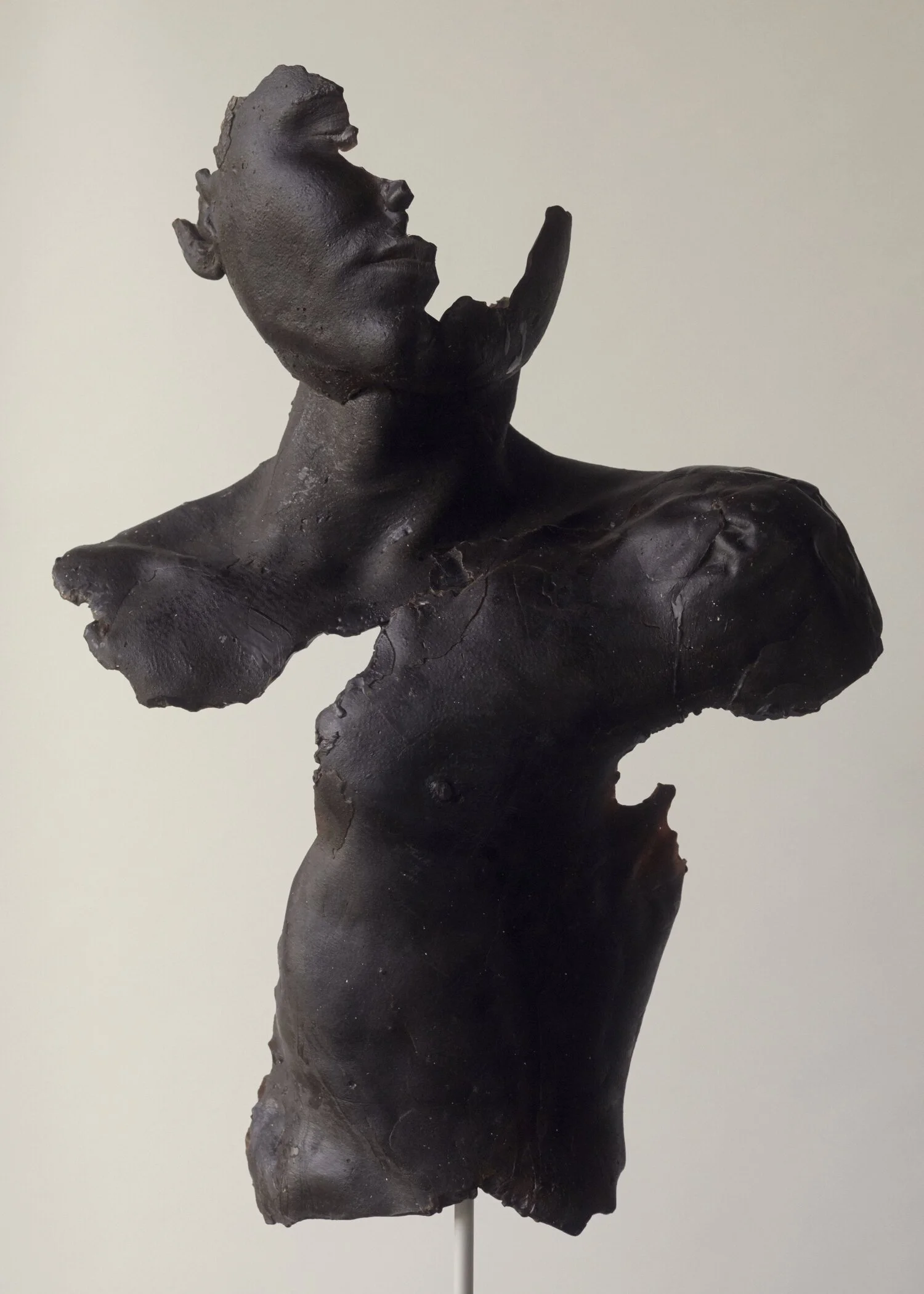 Supplicant 
Microcrystalline wax, metal and stone
23 x 16 x 7 in (58 × 41 × 18 cm)