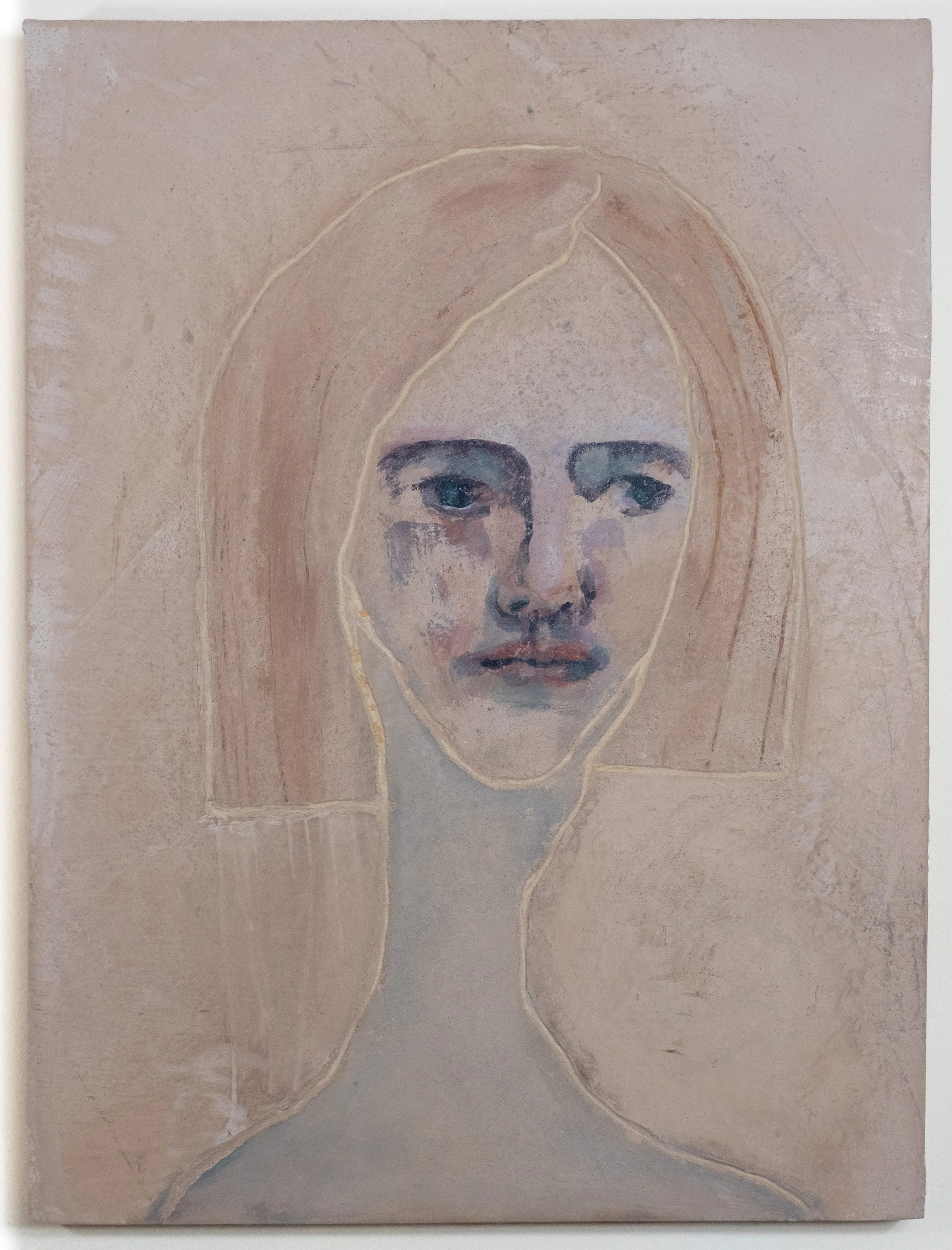 Mourner
gouache on plaster
16 x 12 in (41 x 30 cm)