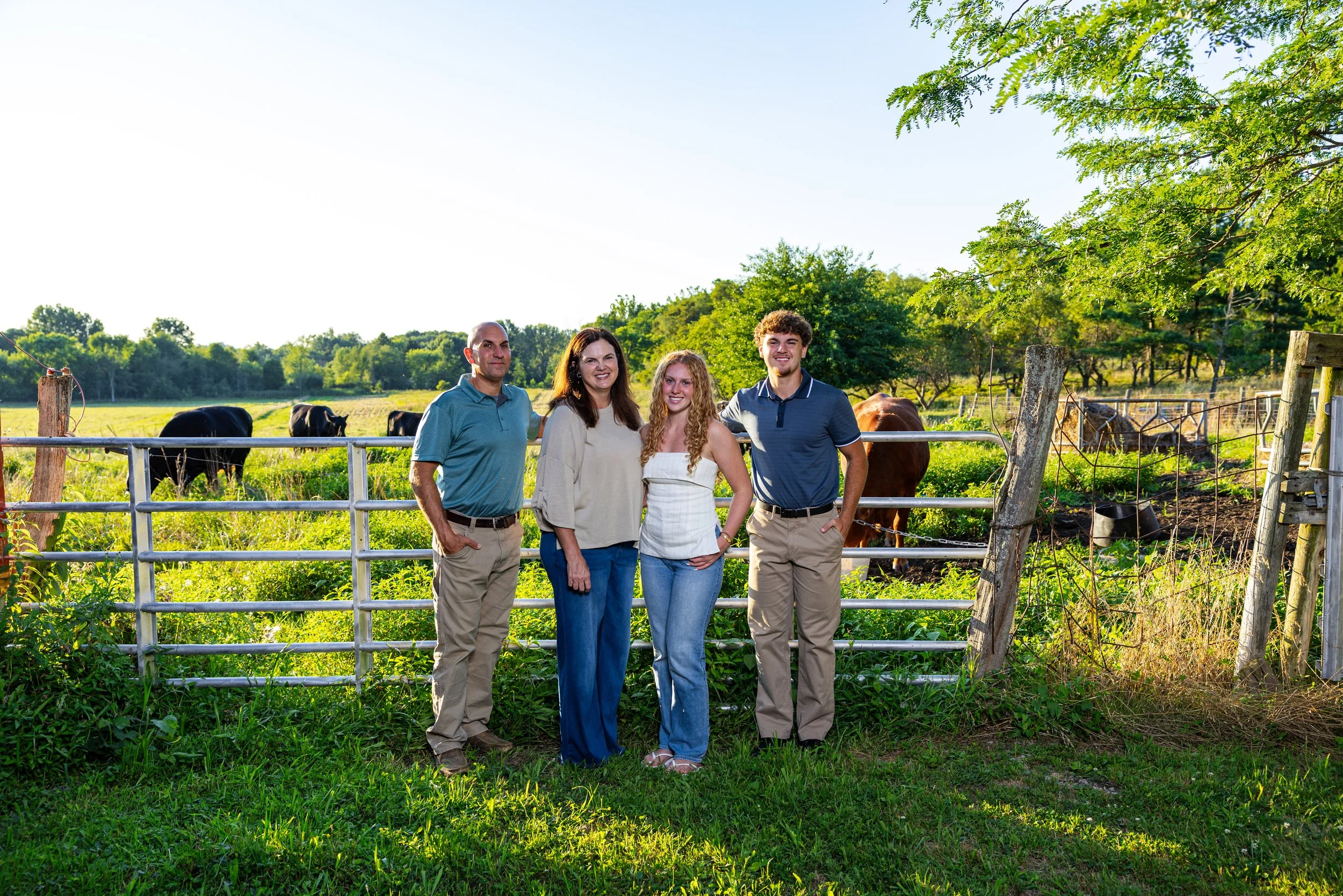 A family portrait taken in Ohio